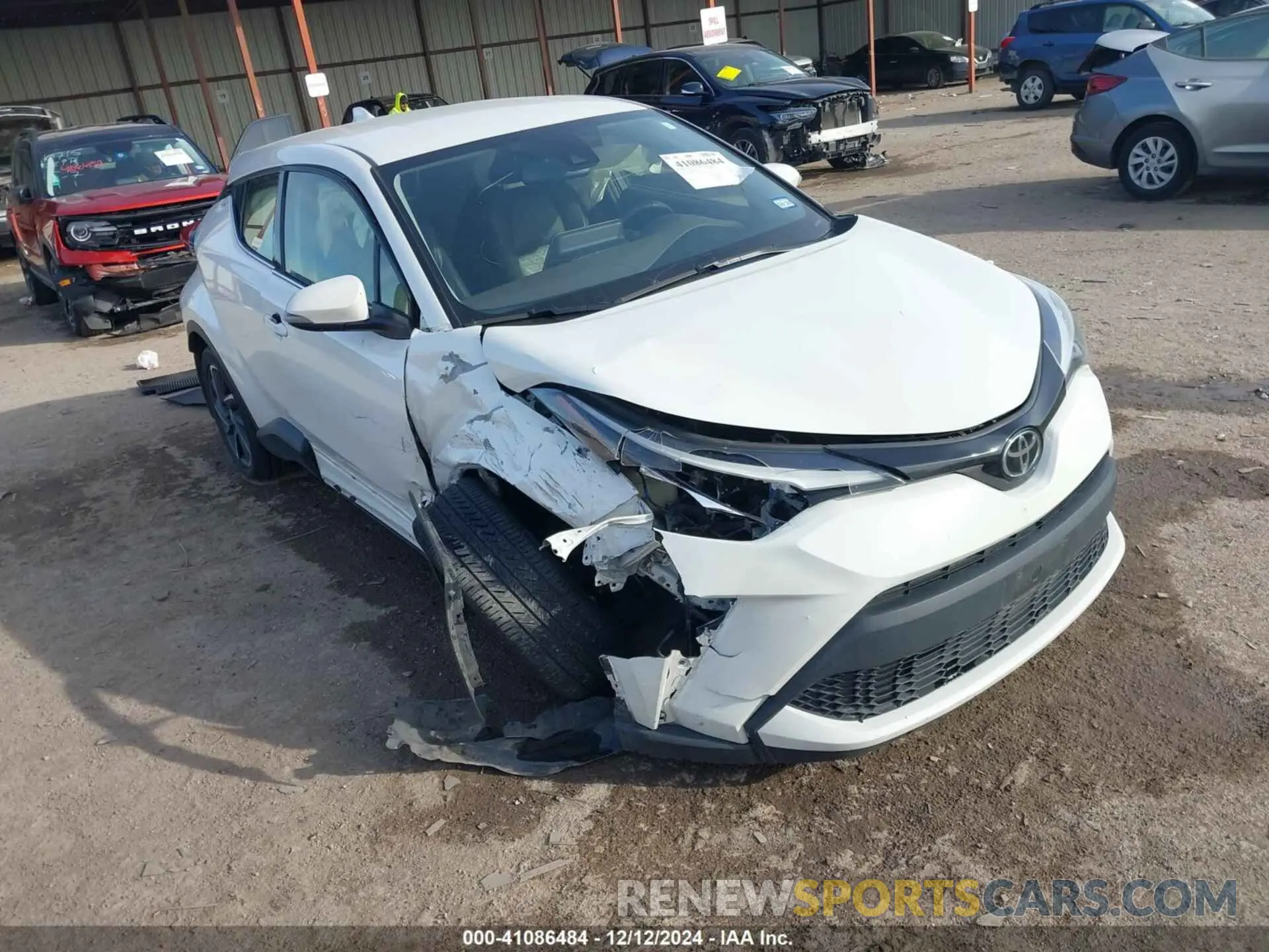 1 fotografías del automóvil dañado JTNKHMBXXL1093056 TOYOTA C-HR 2020