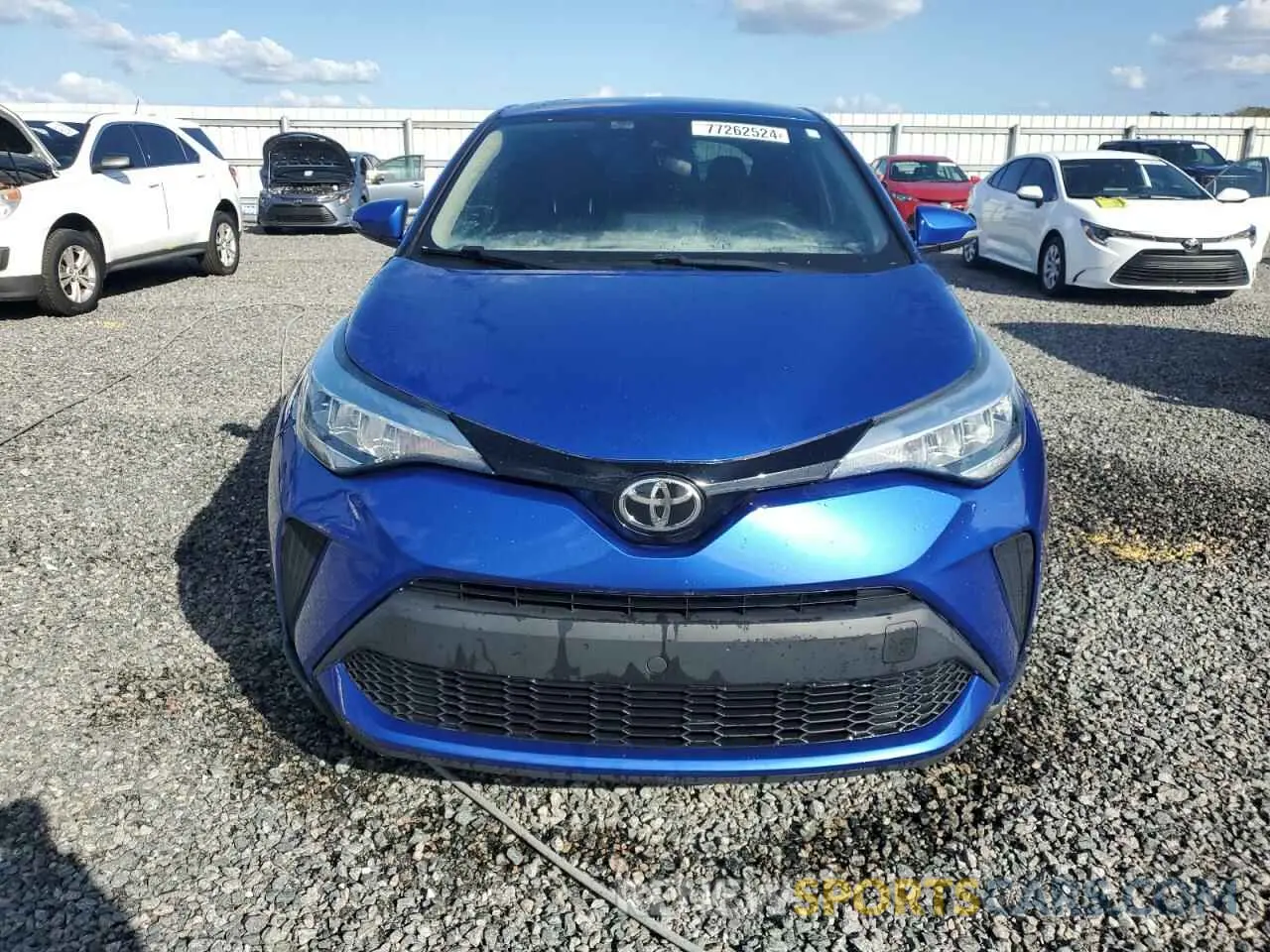 5 fotografías del automóvil dañado NMTKHMBX5LR114272 TOYOTA C-HR 2020