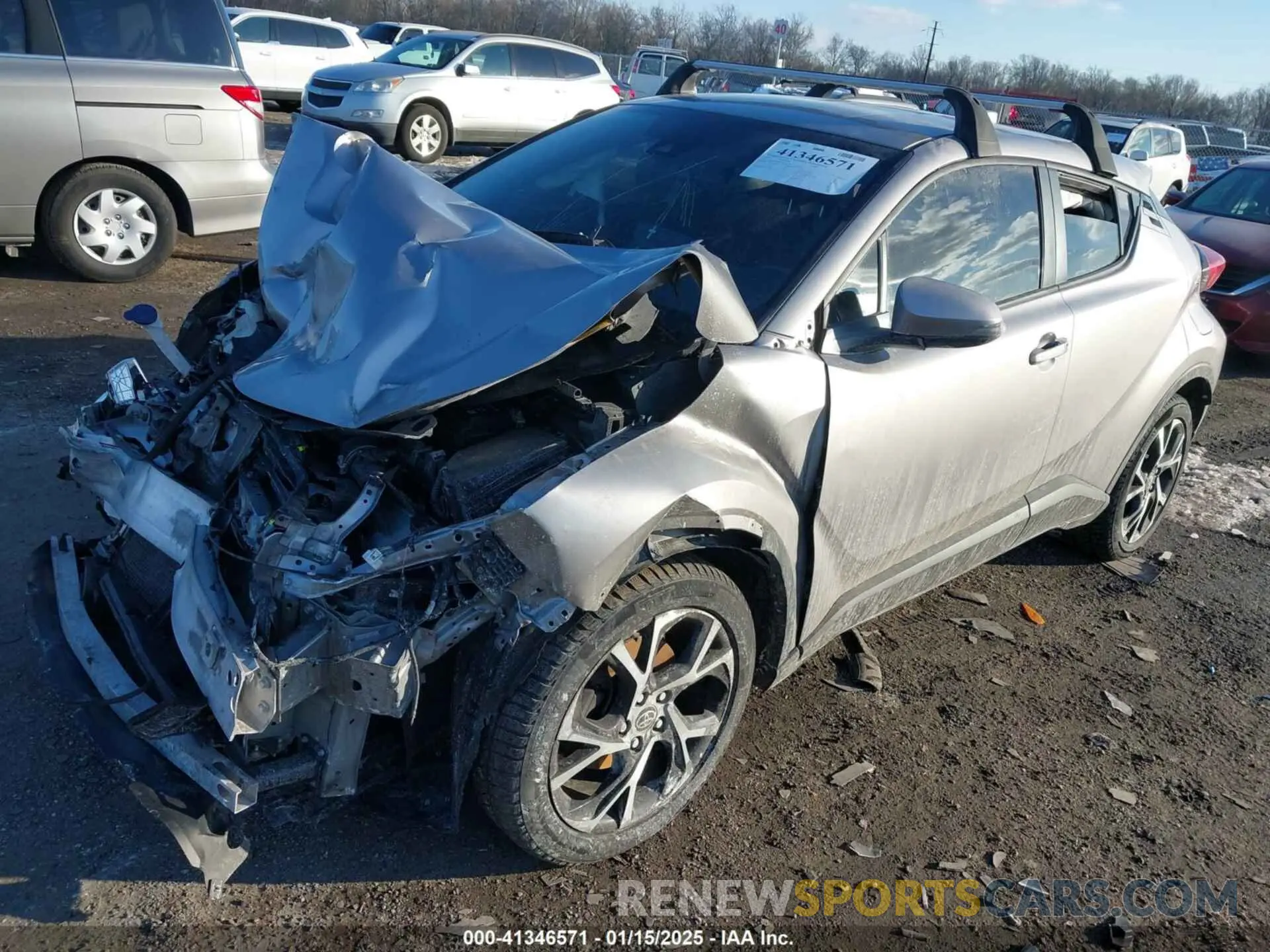 2 fotografías del automóvil dañado NMTKHMBX7LR109333 TOYOTA C-HR 2020