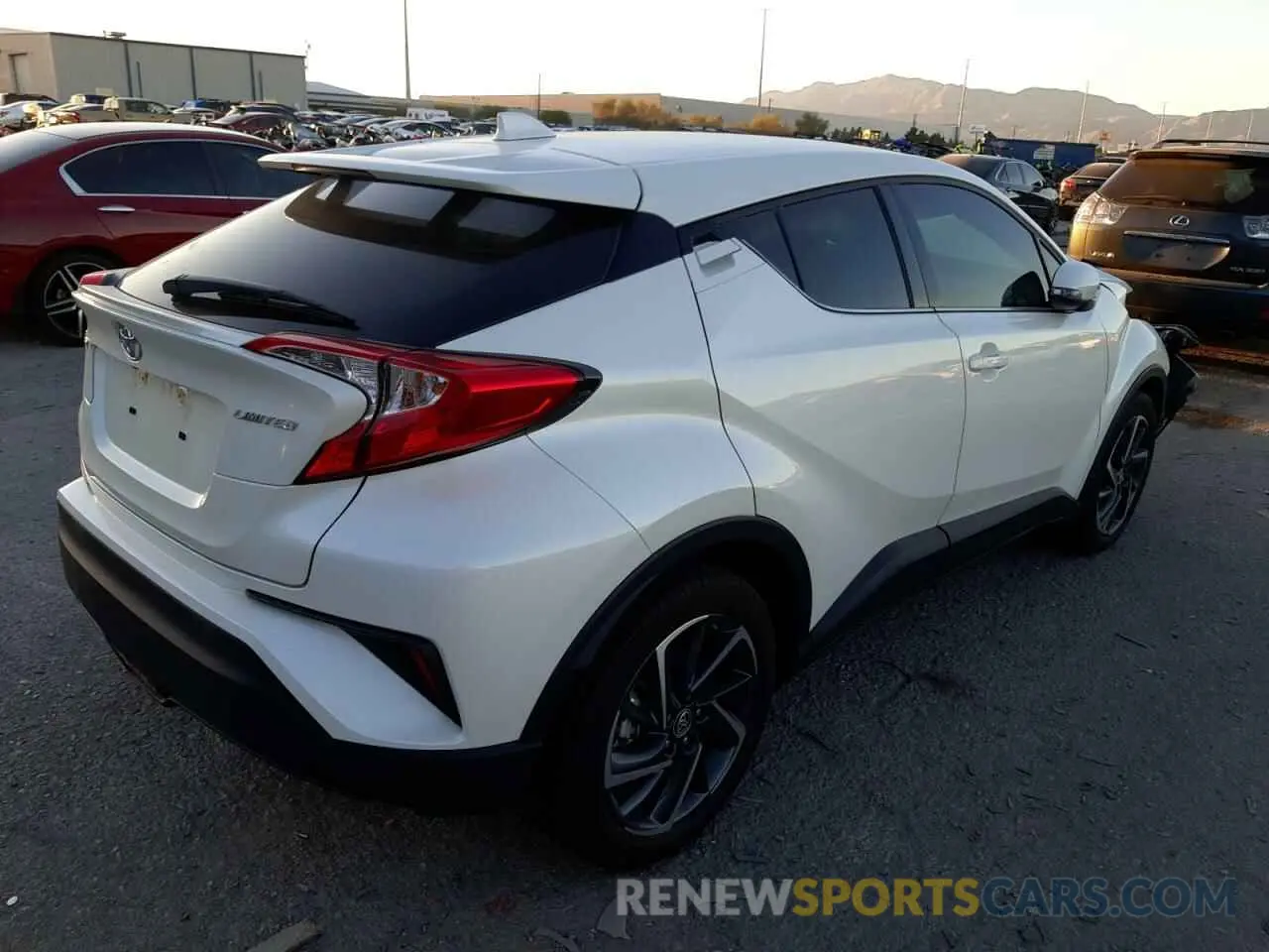 4 fotografías del automóvil dañado JTNKHMBX0M1096825 TOYOTA C-HR 2021