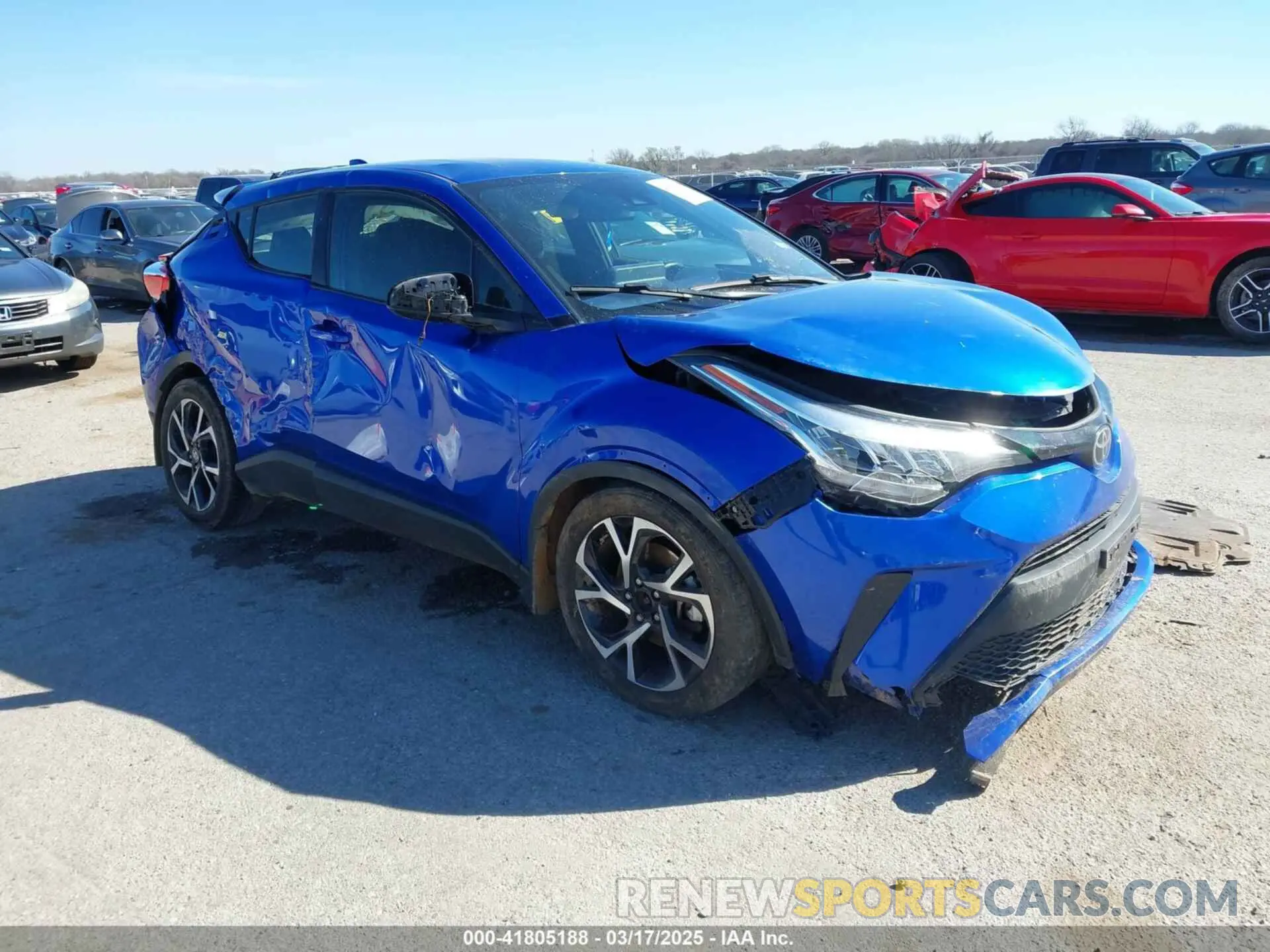 1 fotografías del automóvil dañado JTNKHMBX0M1118192 TOYOTA C-HR 2021