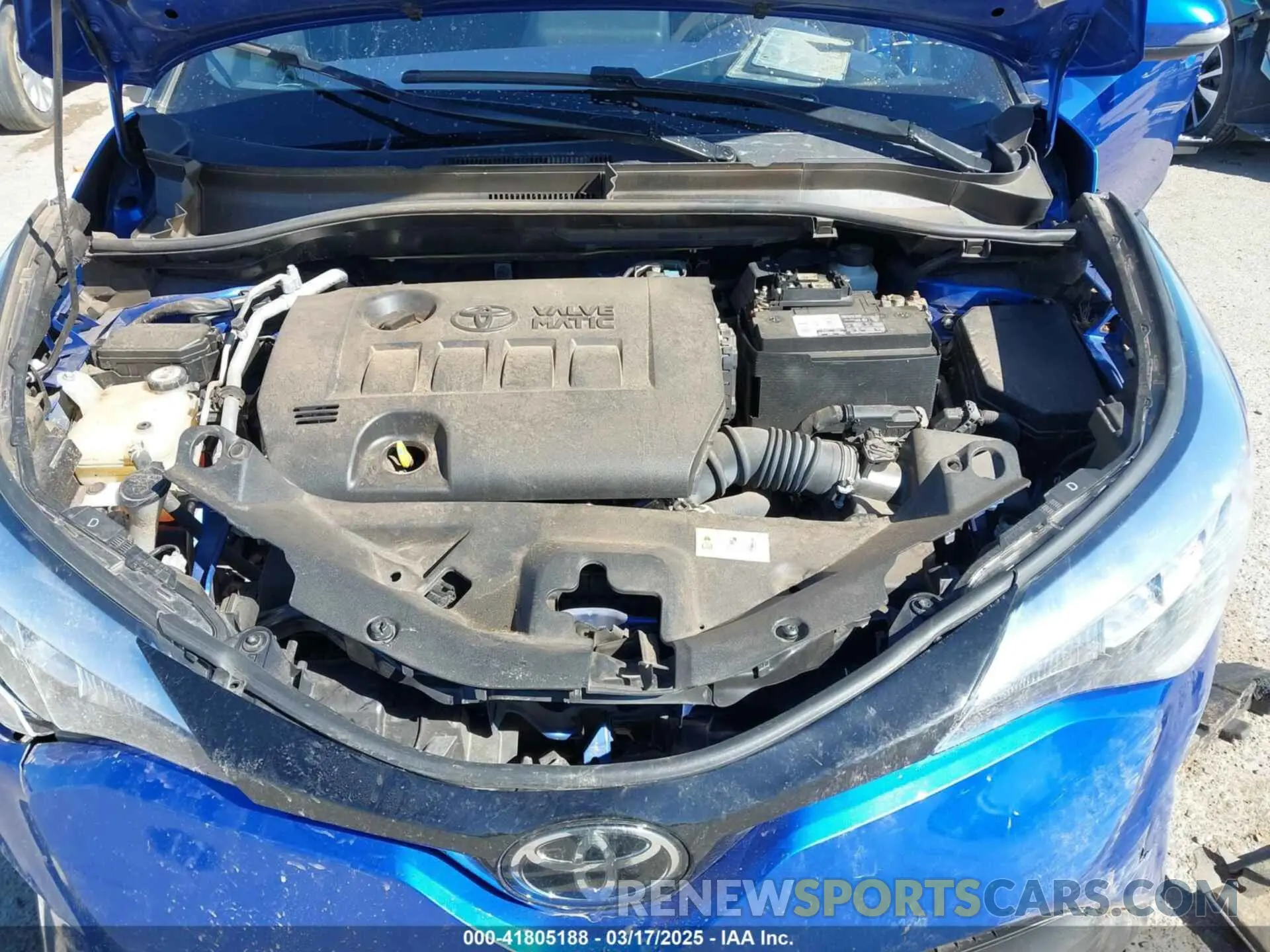 10 fotografías del automóvil dañado JTNKHMBX0M1118192 TOYOTA C-HR 2021