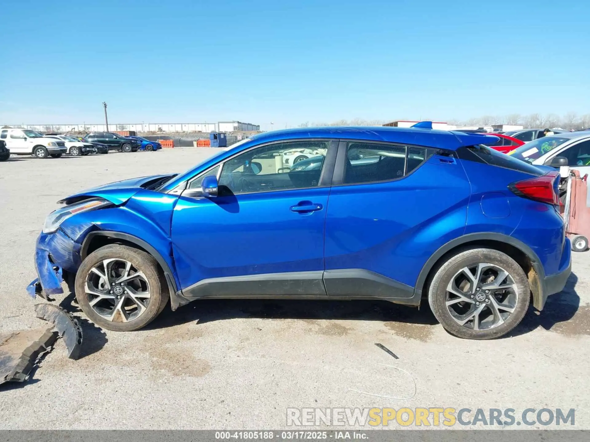 14 fotografías del automóvil dañado JTNKHMBX0M1118192 TOYOTA C-HR 2021