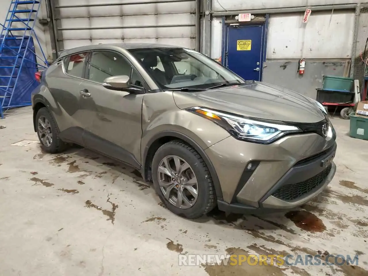 4 fotografías del automóvil dañado JTNKHMBX1M1095909 TOYOTA C-HR 2021