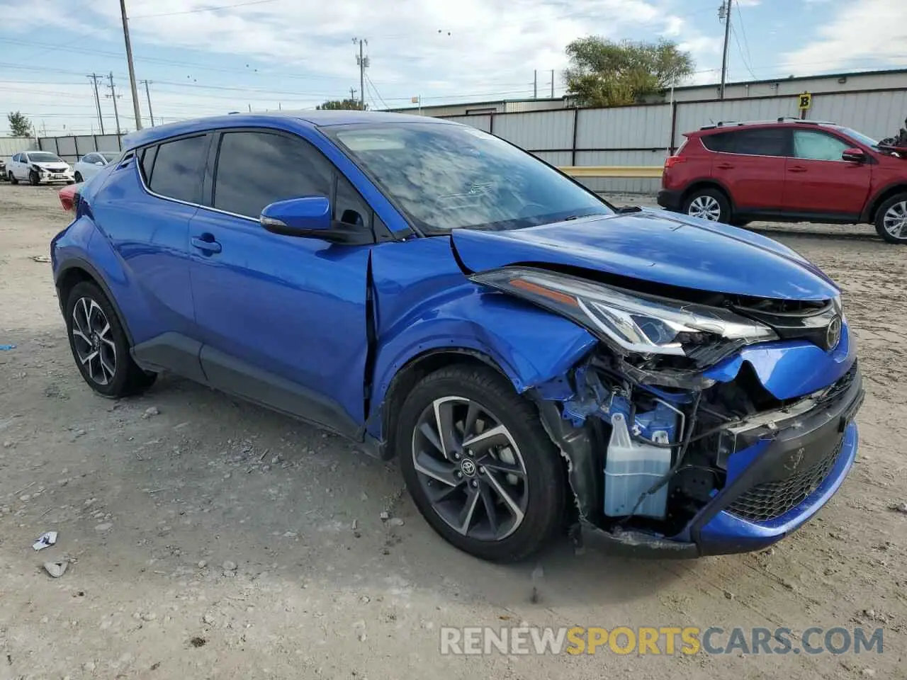 4 fotografías del automóvil dañado JTNKHMBX1M1105466 TOYOTA C-HR 2021