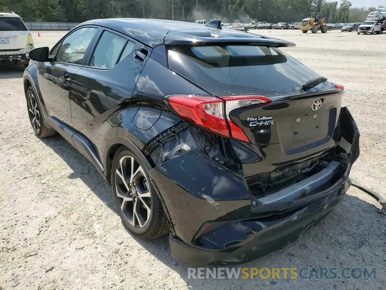 3 fotografías del automóvil dañado JTNKHMBX1M1117892 TOYOTA C-HR 2021