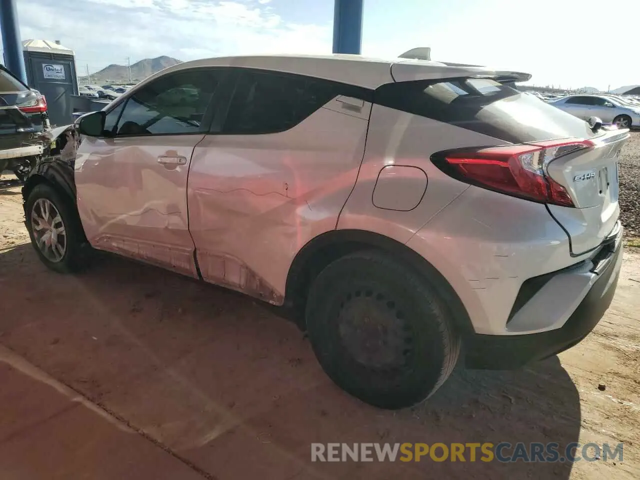 2 fotografías del automóvil dañado JTNKHMBX1M1118542 TOYOTA C-HR 2021