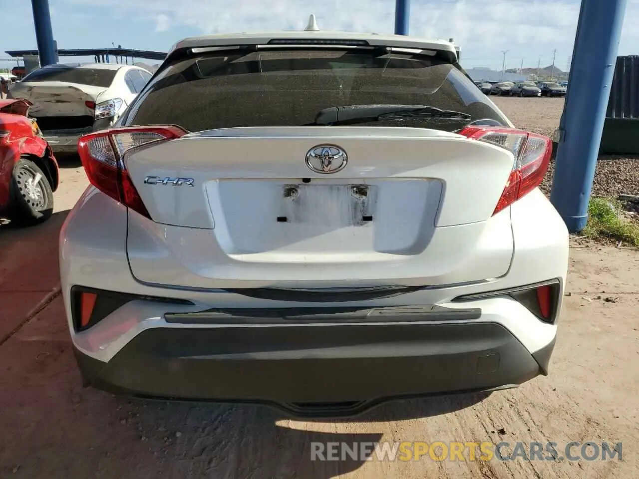 6 fotografías del automóvil dañado JTNKHMBX1M1118542 TOYOTA C-HR 2021