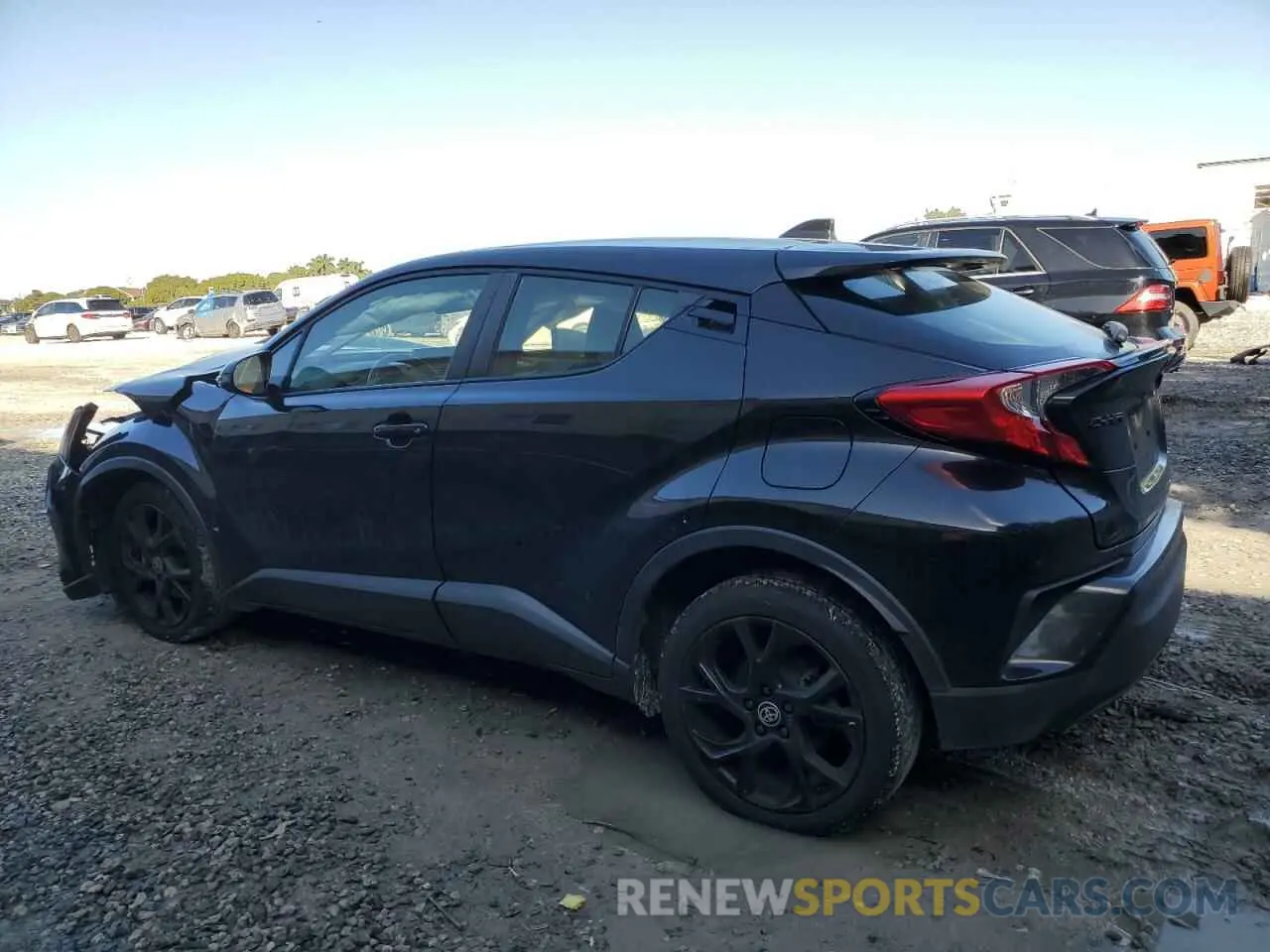 2 fotografías del automóvil dañado JTNKHMBX1M1126074 TOYOTA C-HR 2021