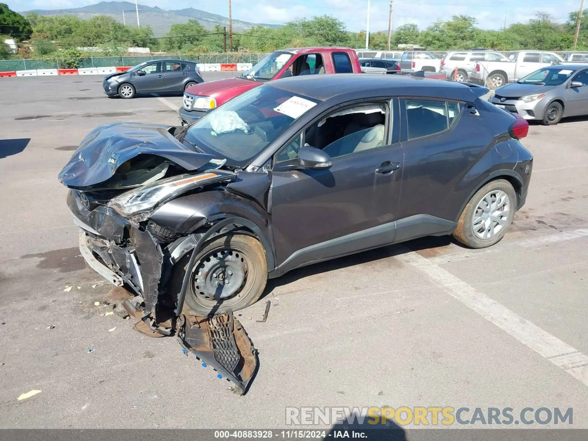 2 fotografías del automóvil dañado JTNKHMBX2M1097622 TOYOTA C-HR 2021