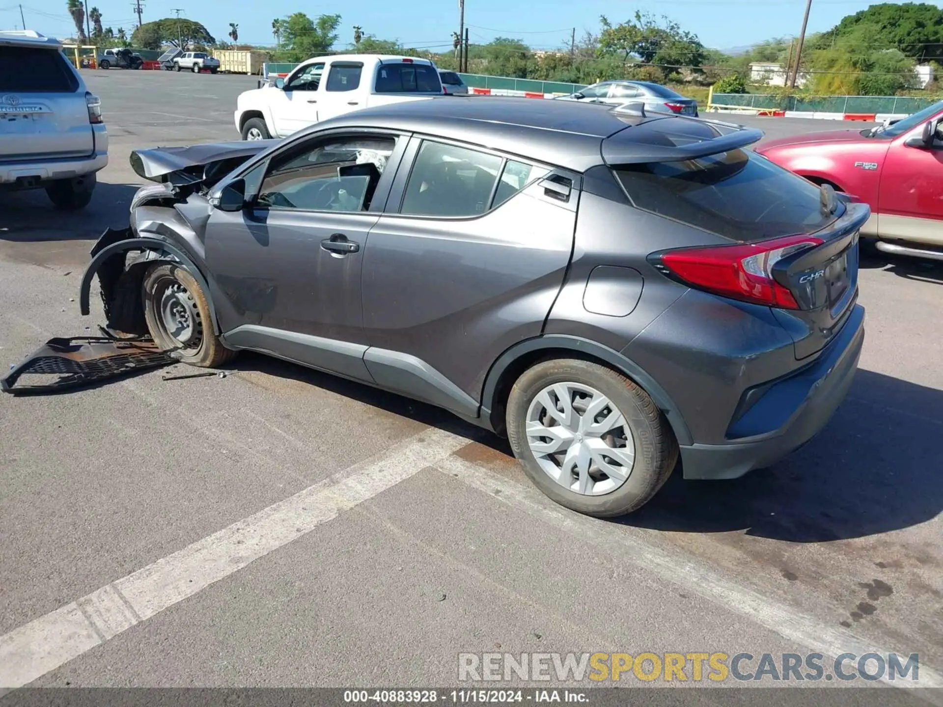 3 fotografías del automóvil dañado JTNKHMBX2M1097622 TOYOTA C-HR 2021
