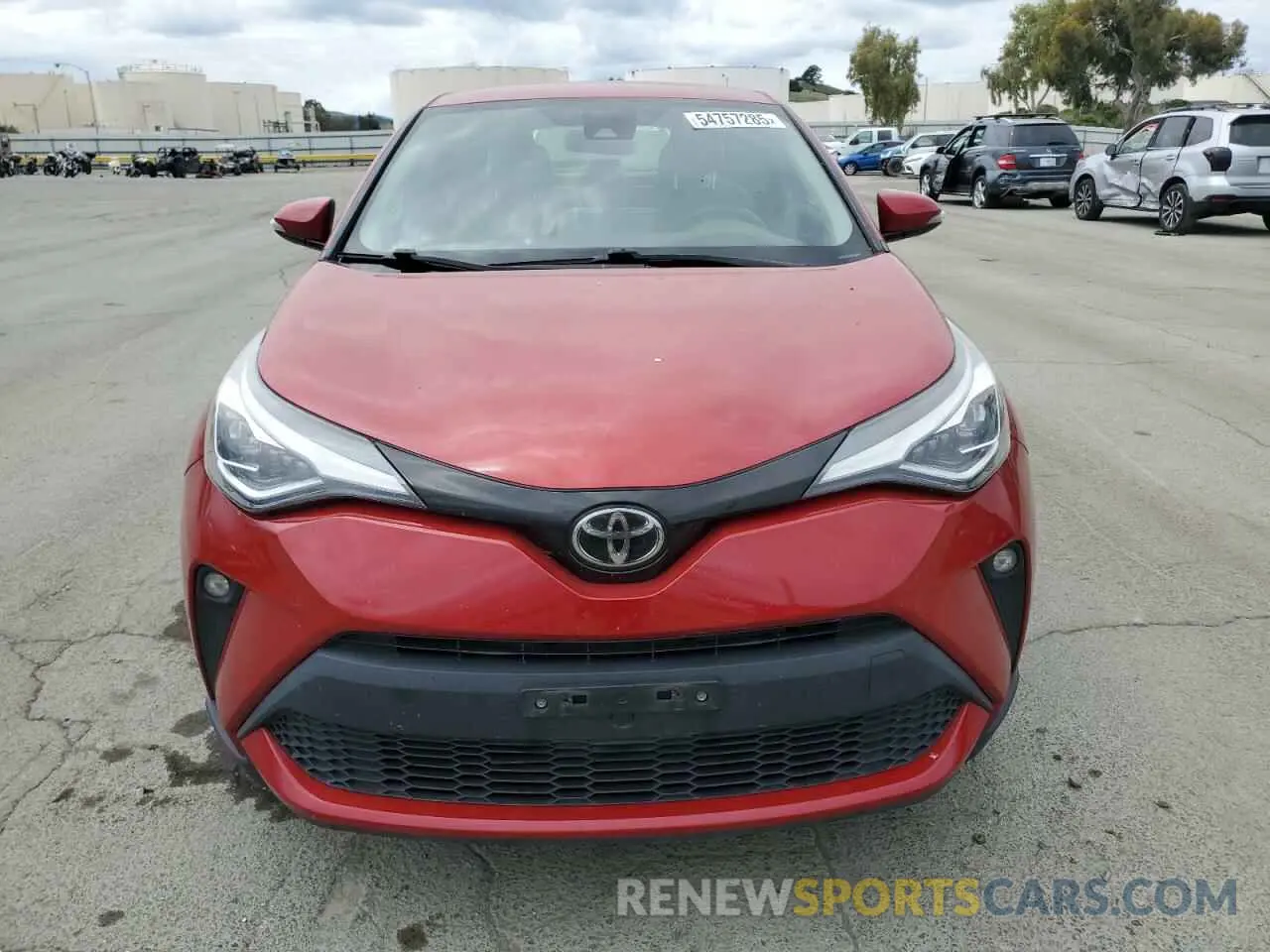 5 fotografías del automóvil dañado JTNKHMBX2M1104830 TOYOTA C-HR 2021