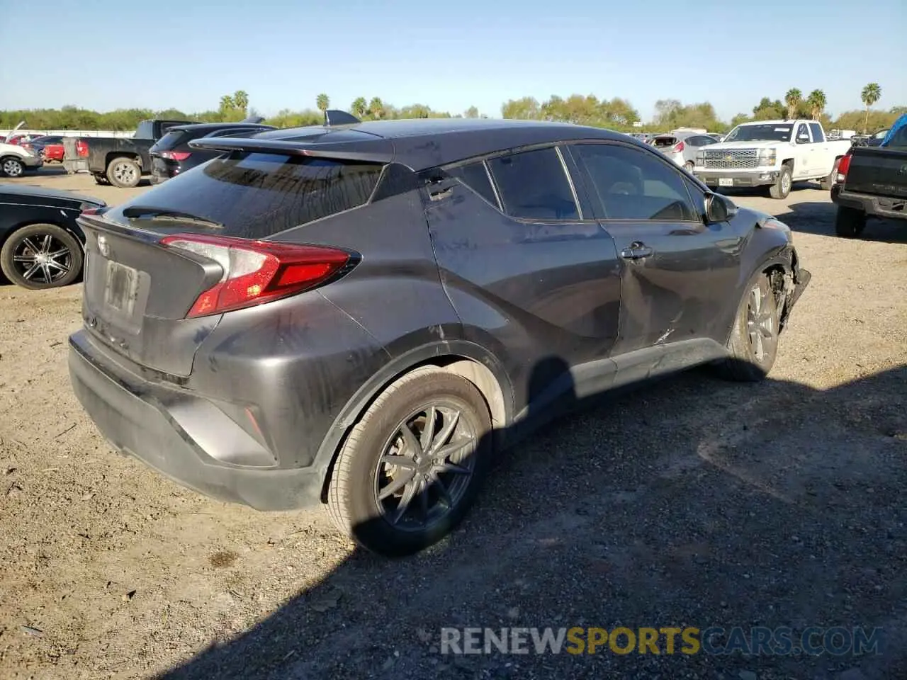 3 fotografías del automóvil dañado JTNKHMBX2M1105525 TOYOTA C-HR 2021