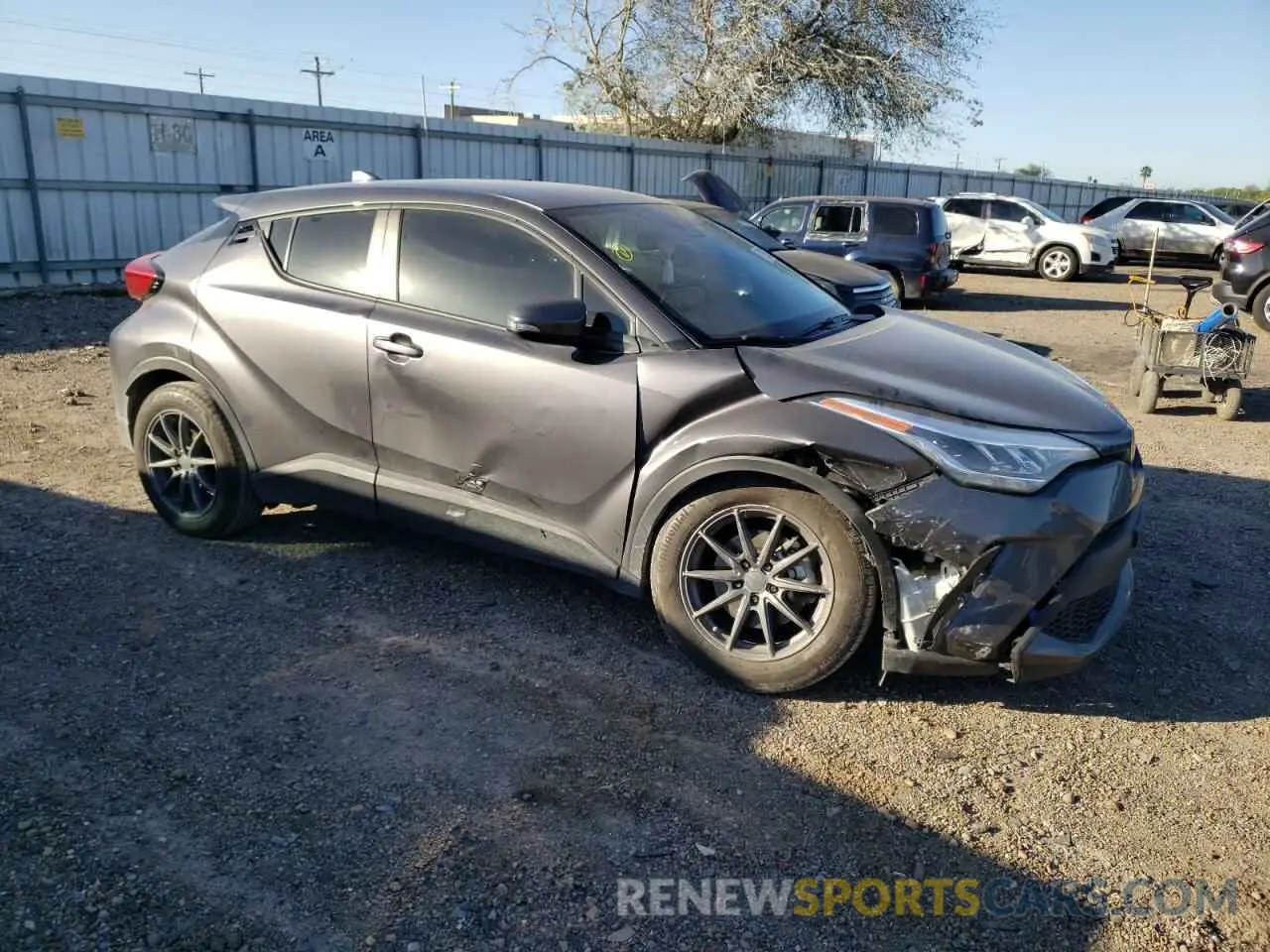 4 fotografías del automóvil dañado JTNKHMBX2M1105525 TOYOTA C-HR 2021