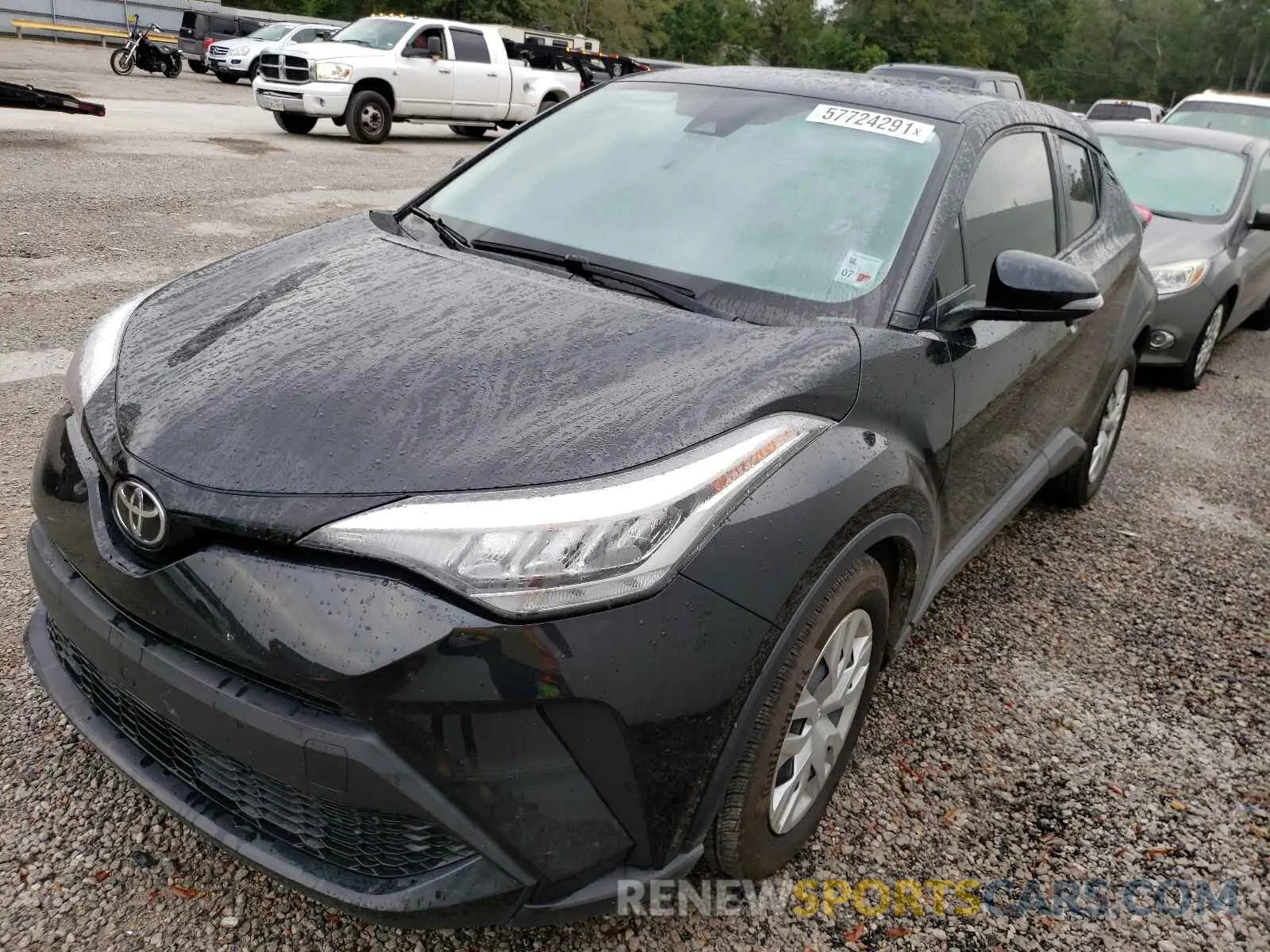 2 fotografías del automóvil dañado JTNKHMBX2M1108389 TOYOTA C-HR 2021