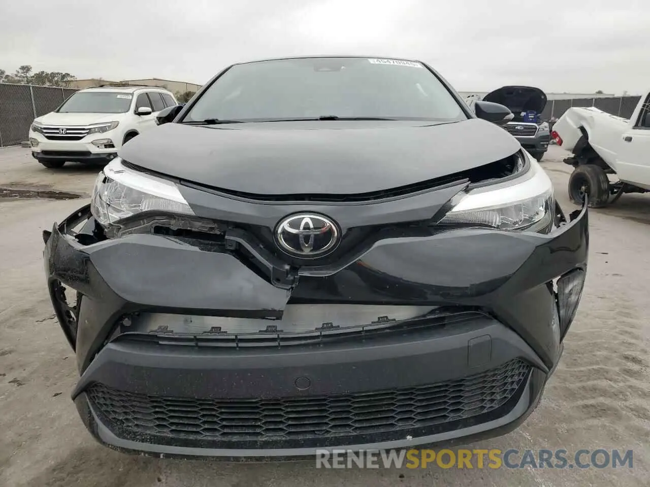 5 fotografías del automóvil dañado JTNKHMBX2M1128772 TOYOTA C-HR 2021