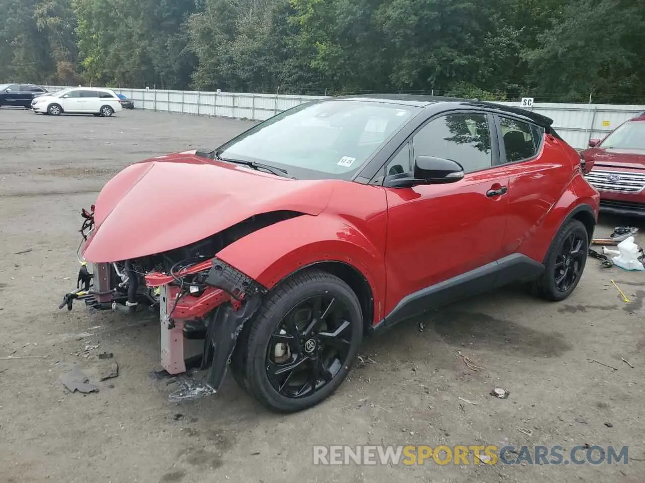 1 fotografías del automóvil dañado JTNKHMBX2M1129128 TOYOTA C-HR 2021