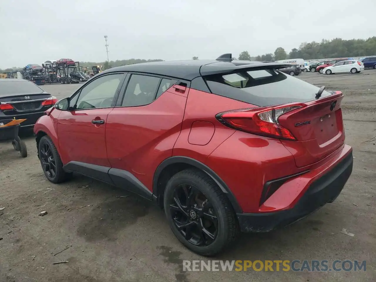 2 fotografías del automóvil dañado JTNKHMBX2M1129128 TOYOTA C-HR 2021