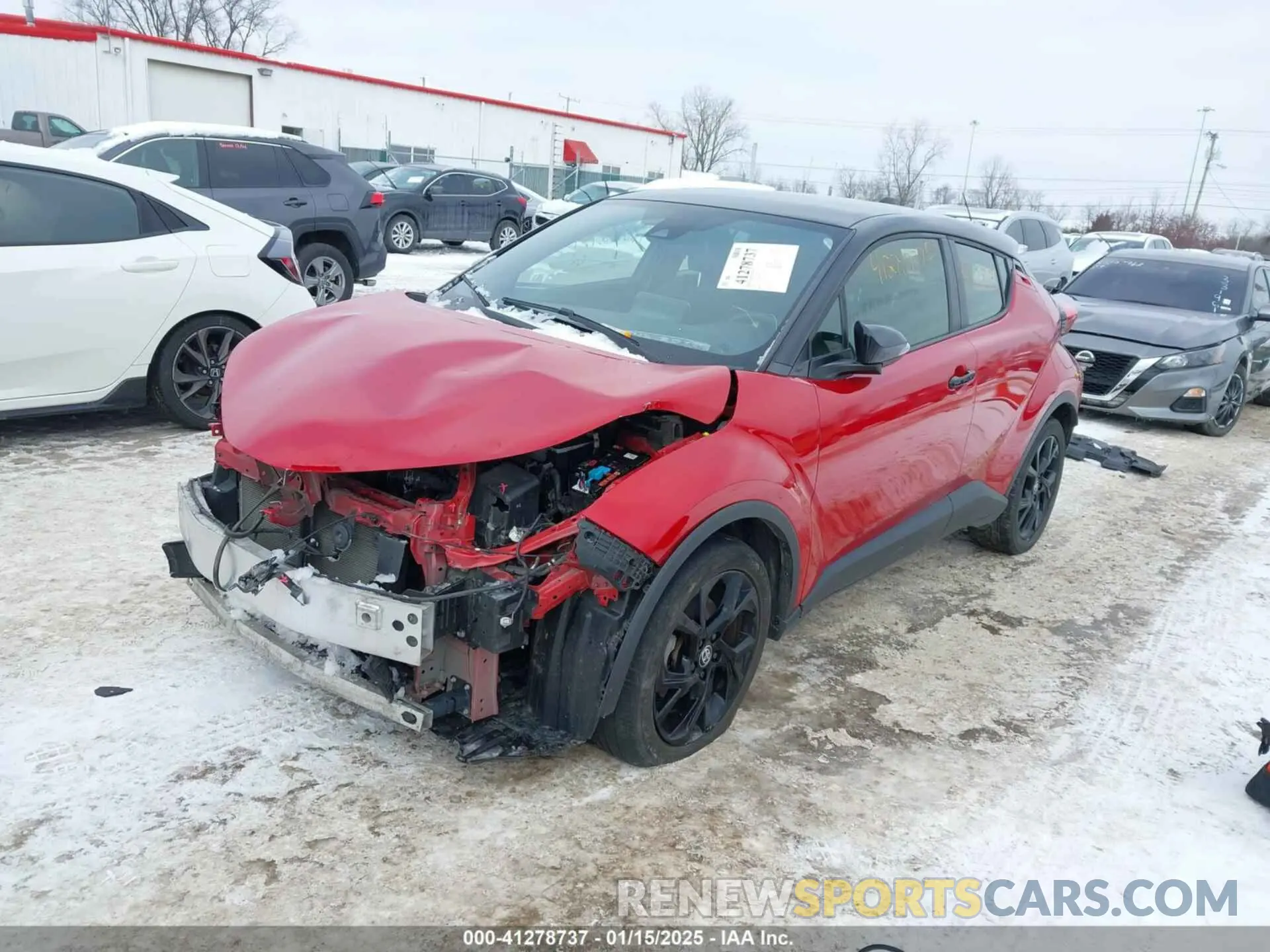 2 fotografías del automóvil dañado JTNKHMBX3M1098939 TOYOTA C-HR 2021