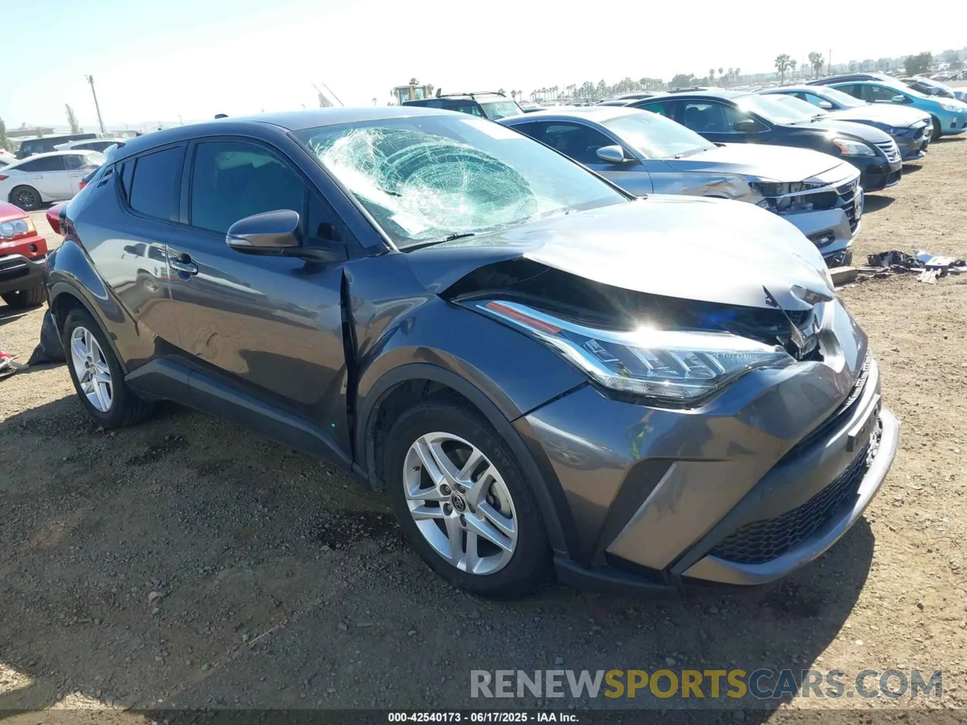1 fotografías del automóvil dañado JTNKHMBX4M1102948 TOYOTA C-HR 2021