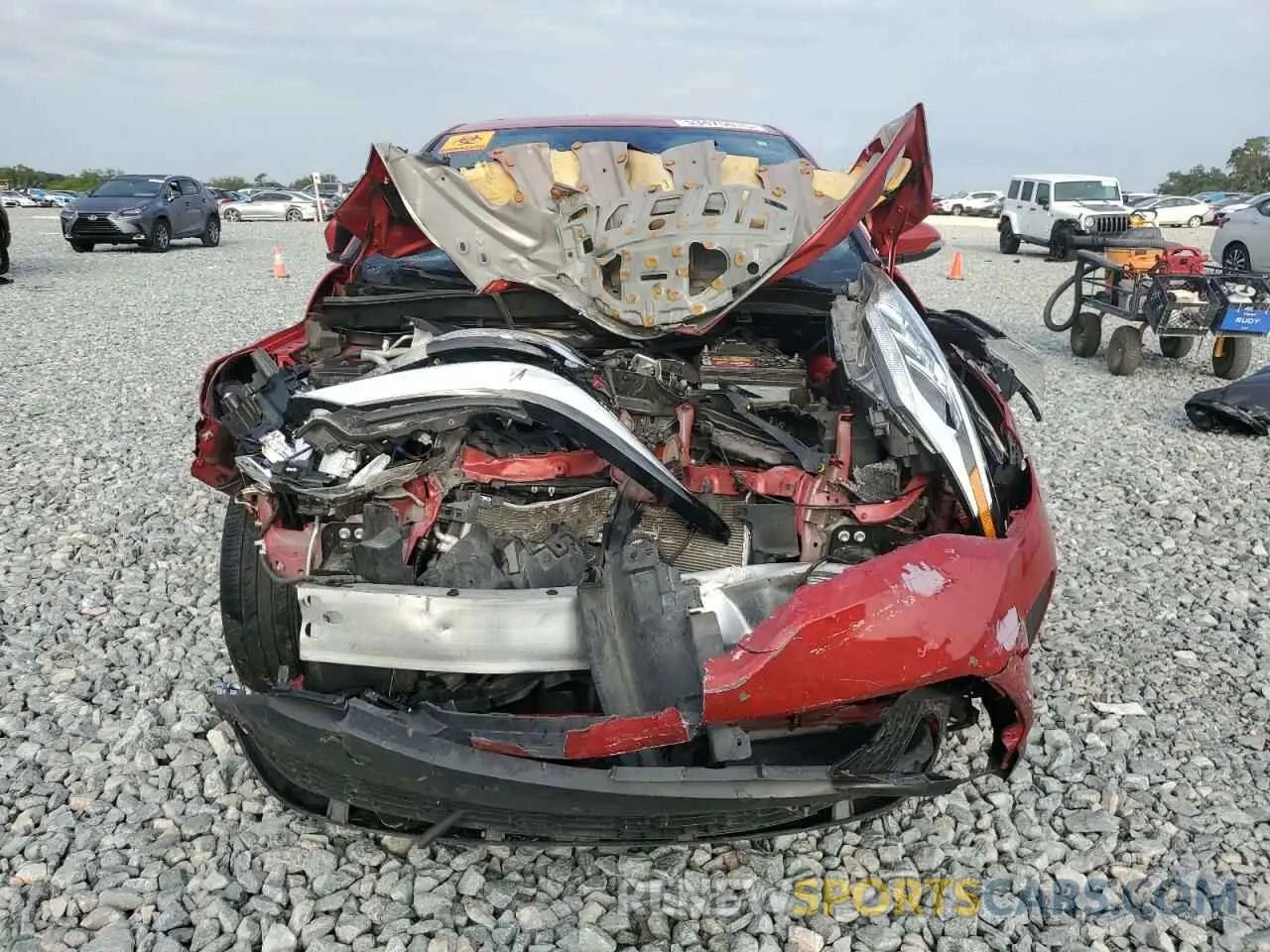 5 fotografías del automóvil dañado JTNKHMBX4M1107485 TOYOTA C-HR 2021