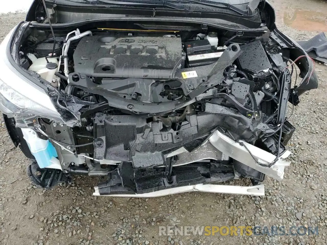 12 fotografías del automóvil dañado JTNKHMBX4M1119586 TOYOTA C-HR 2021