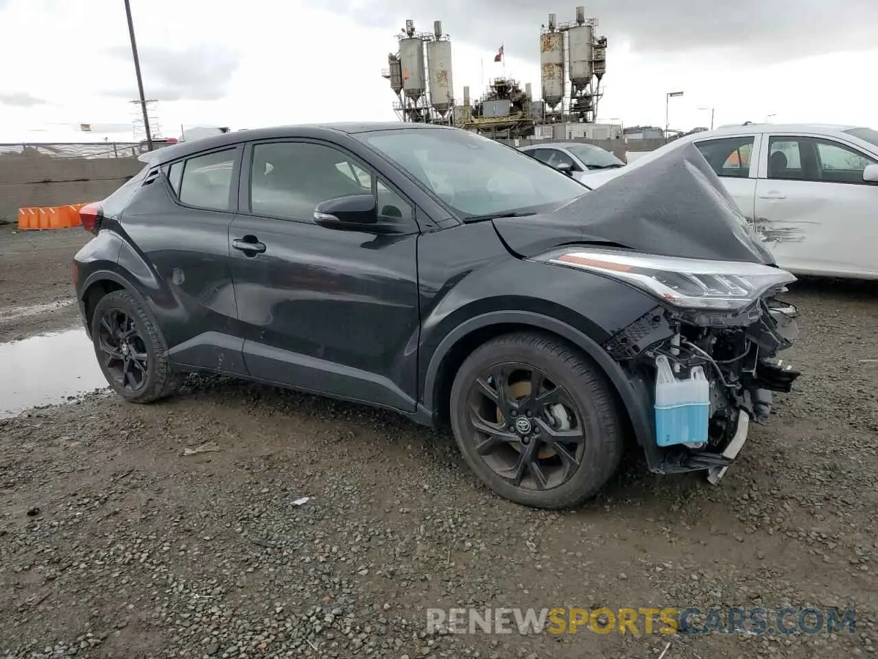 4 fotografías del automóvil dañado JTNKHMBX4M1119586 TOYOTA C-HR 2021