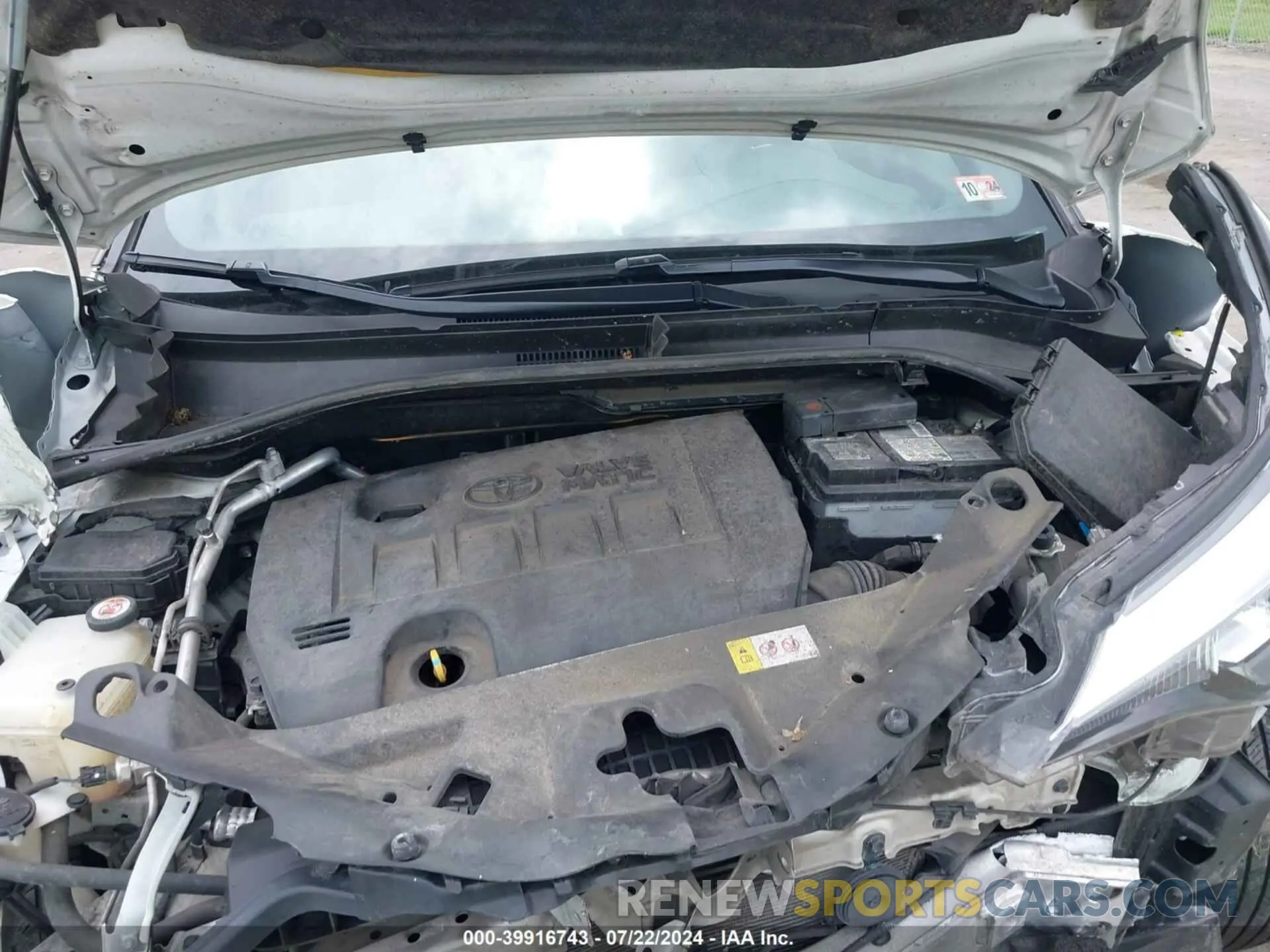 10 fotografías del automóvil dañado JTNKHMBX5M1097923 TOYOTA C-HR 2021