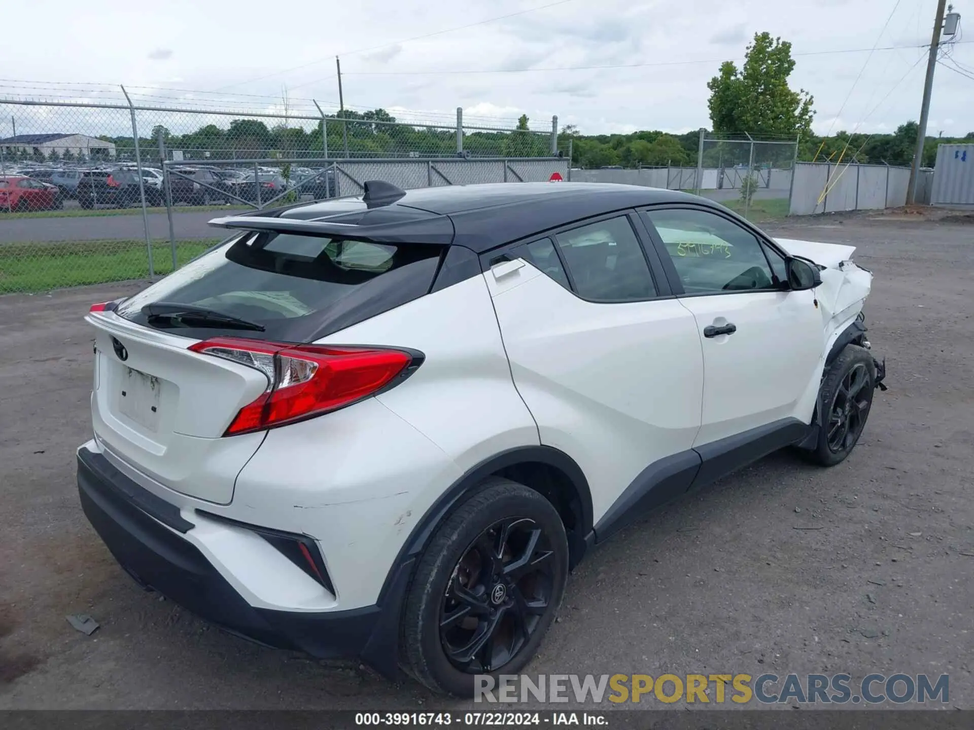 4 fotografías del automóvil dañado JTNKHMBX5M1097923 TOYOTA C-HR 2021