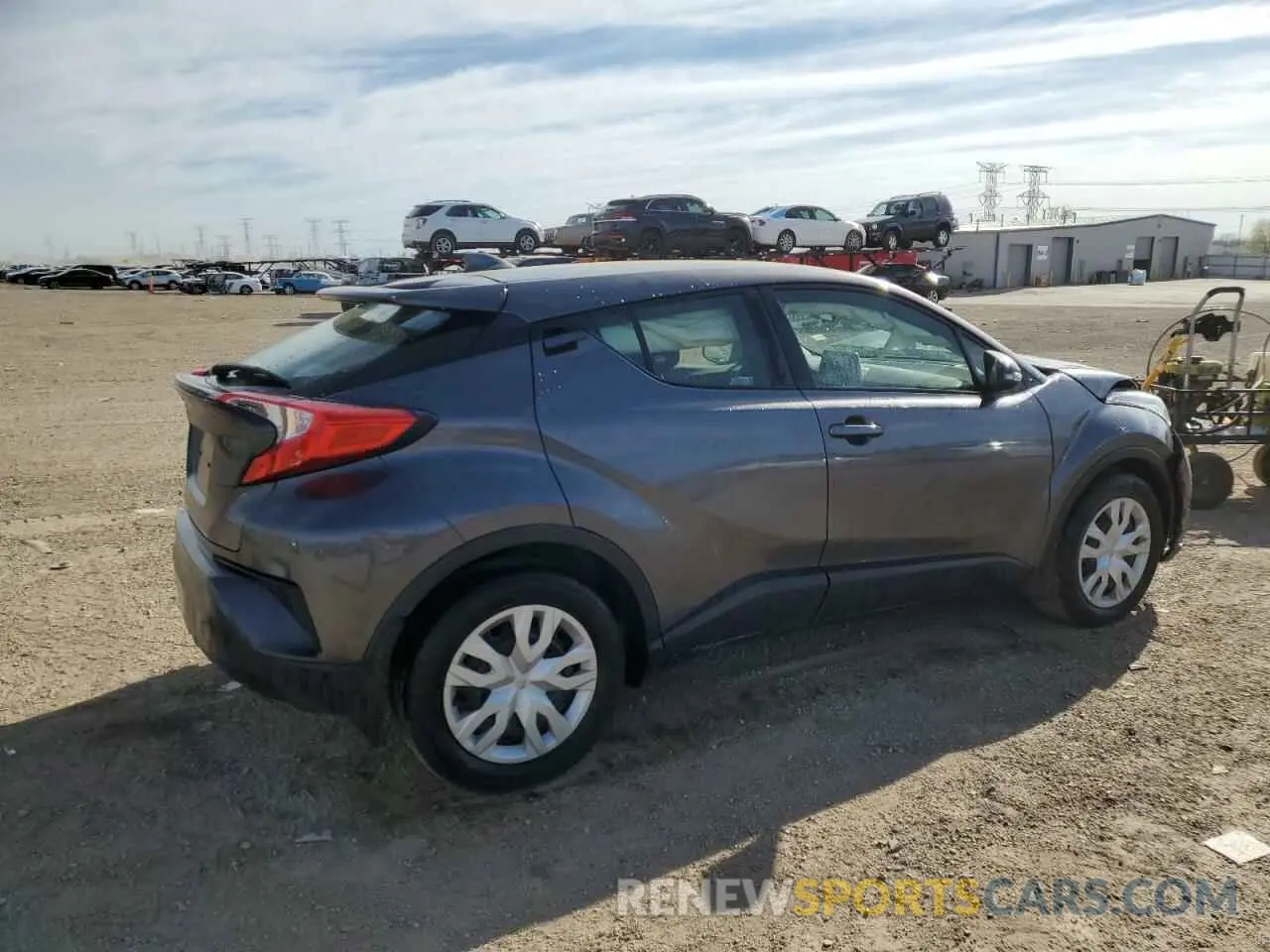 3 fotografías del automóvil dañado JTNKHMBX5M1115904 TOYOTA C-HR 2021