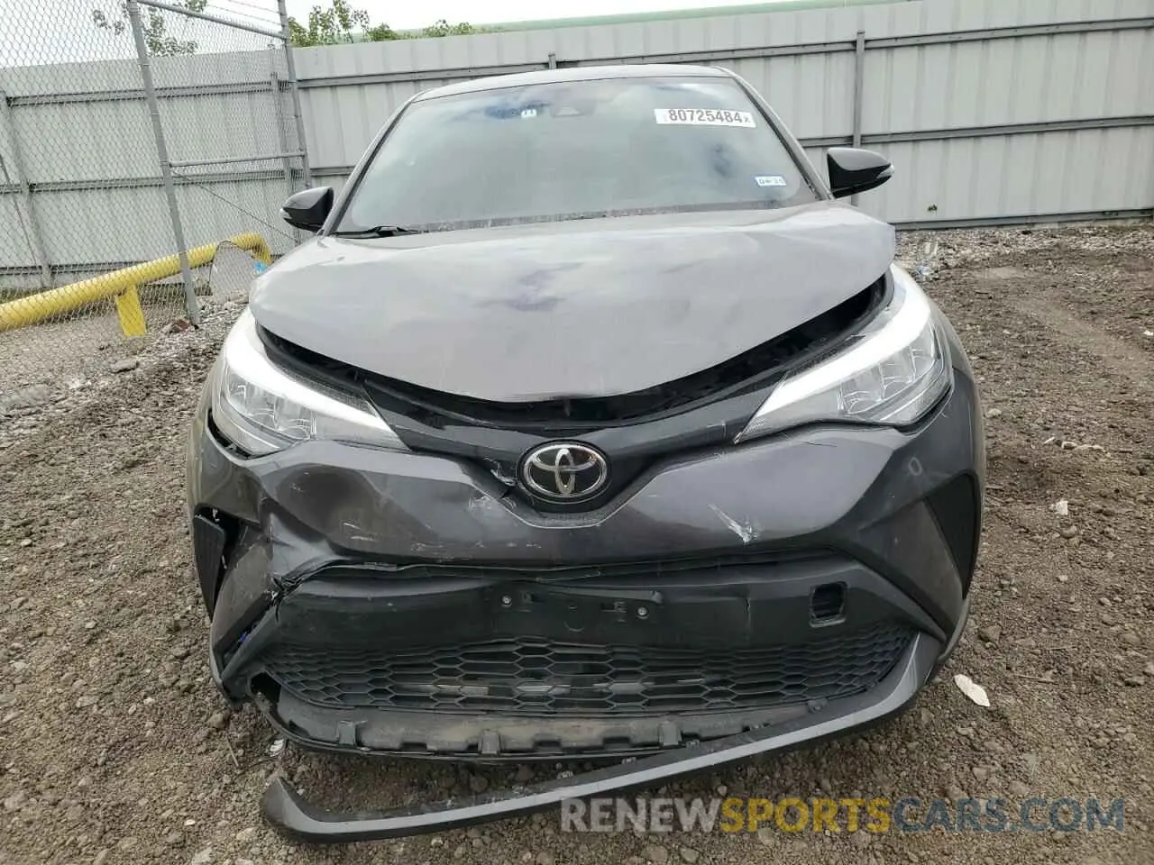 5 fotografías del automóvil dañado JTNKHMBX5M1117362 TOYOTA C-HR 2021