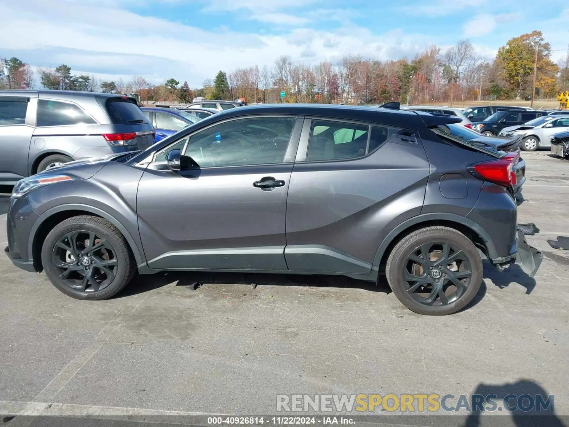 14 fotografías del automóvil dañado JTNKHMBX6M1114518 TOYOTA C-HR 2021