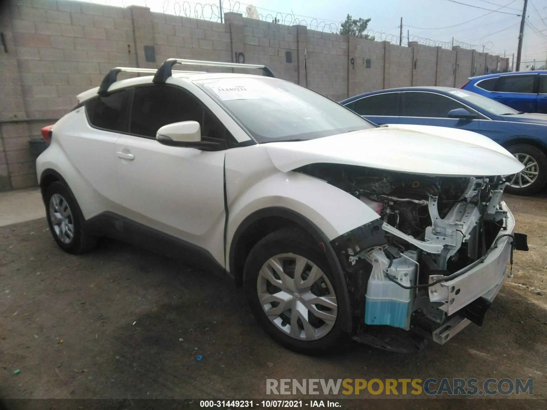 1 fotografías del automóvil dañado JTNKHMBX6M1120335 TOYOTA C-HR 2021