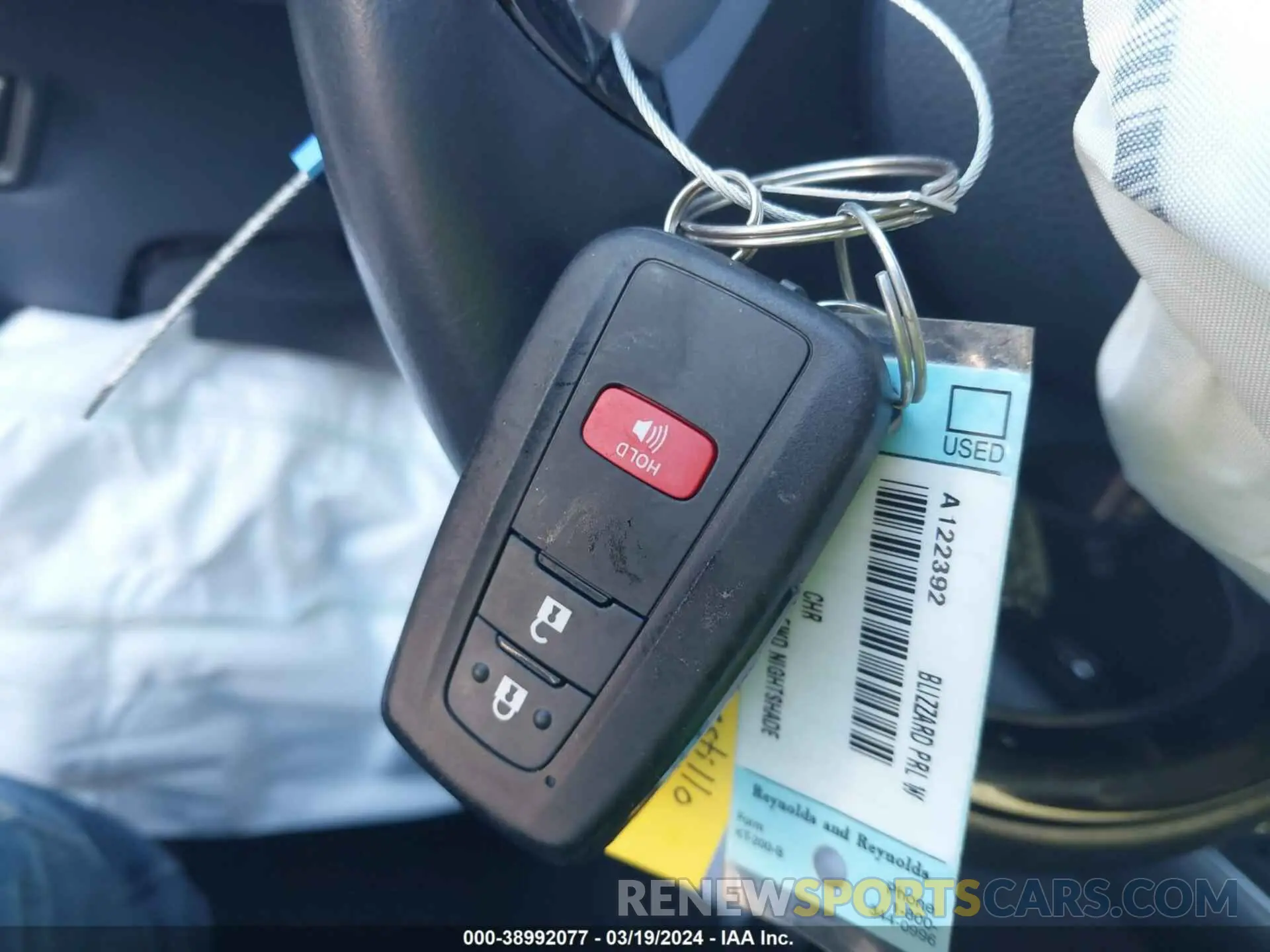 11 fotografías del automóvil dañado JTNKHMBX6M1122392 TOYOTA C-HR 2021