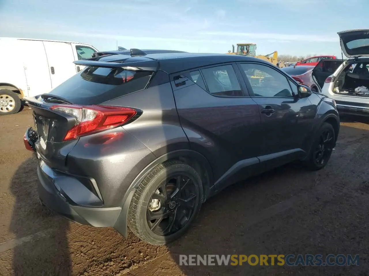 3 fotografías del automóvil dañado JTNKHMBX6M1122778 TOYOTA C-HR 2021