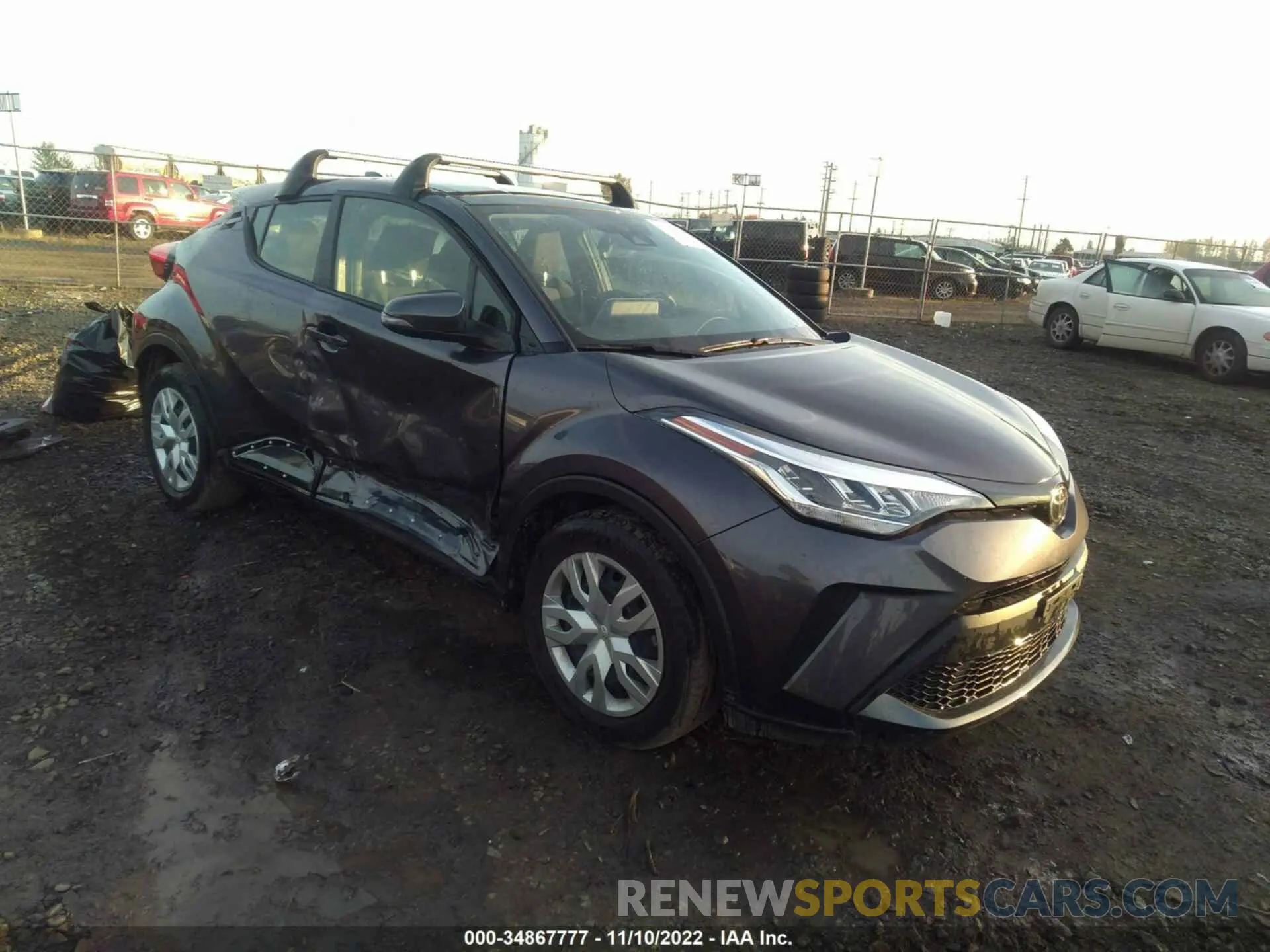 1 fotografías del automóvil dañado JTNKHMBX7M1118304 TOYOTA C-HR 2021