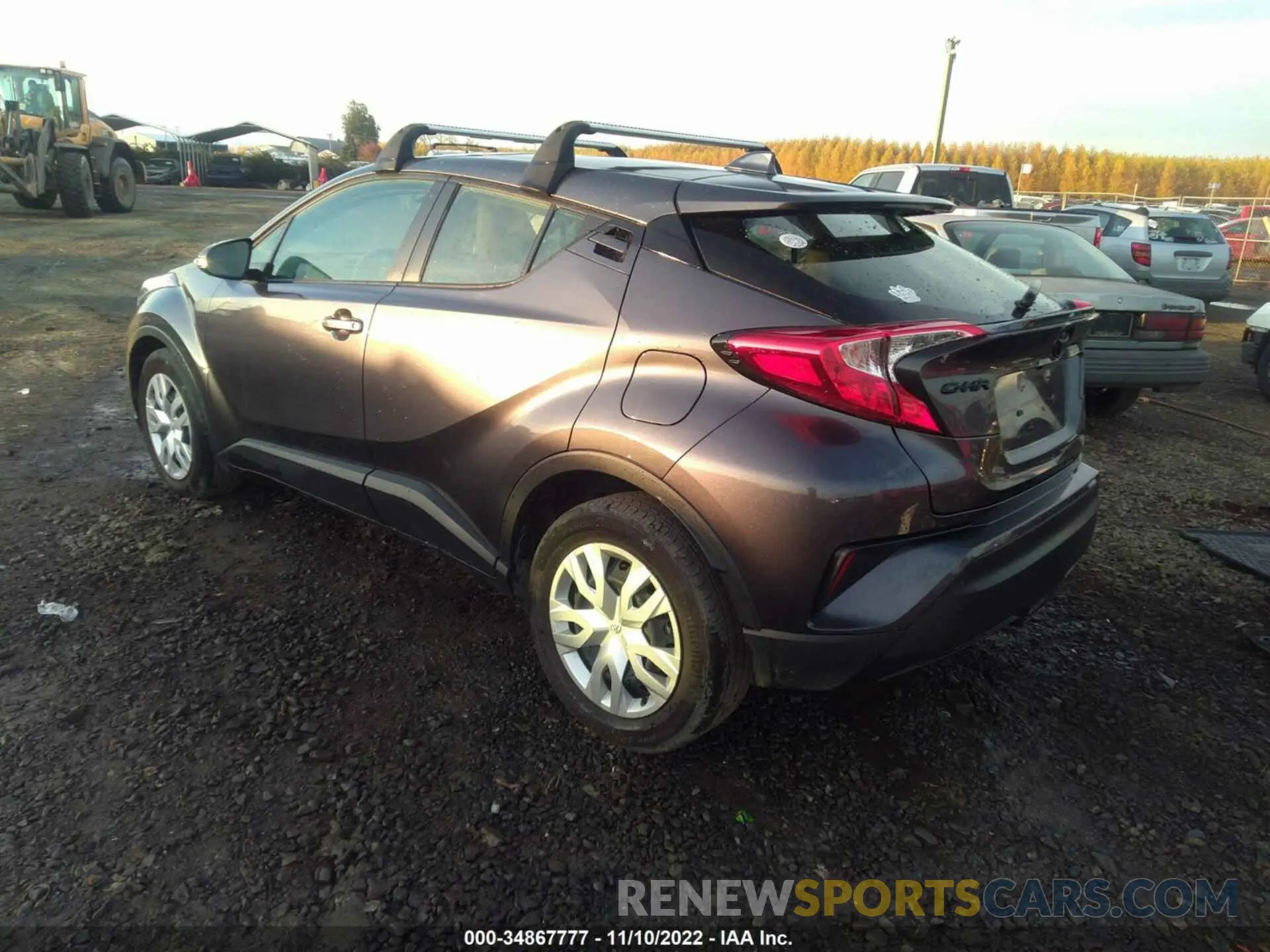 3 fotografías del automóvil dañado JTNKHMBX7M1118304 TOYOTA C-HR 2021