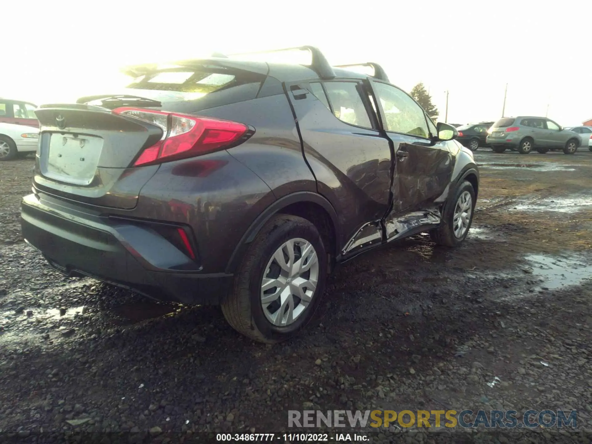 4 fotografías del automóvil dañado JTNKHMBX7M1118304 TOYOTA C-HR 2021