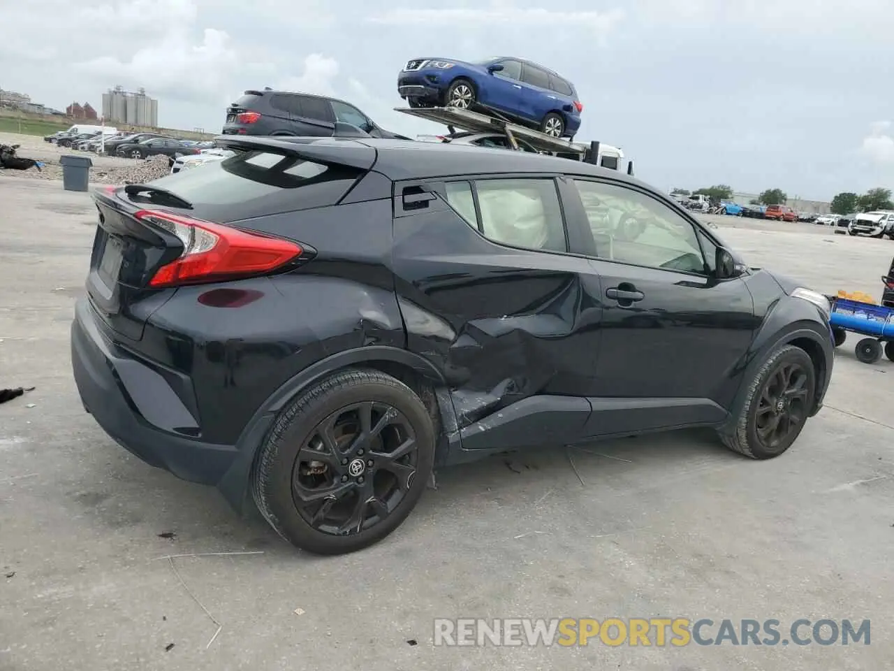 3 fotografías del automóvil dañado JTNKHMBX7M1128976 TOYOTA C-HR 2021