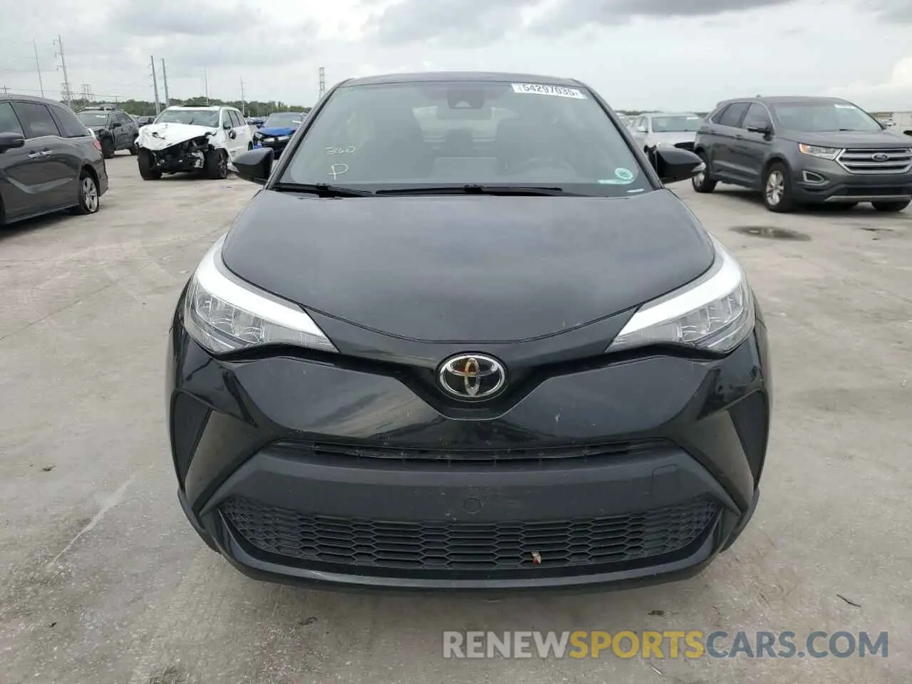 5 fotografías del automóvil dañado JTNKHMBX7M1128976 TOYOTA C-HR 2021