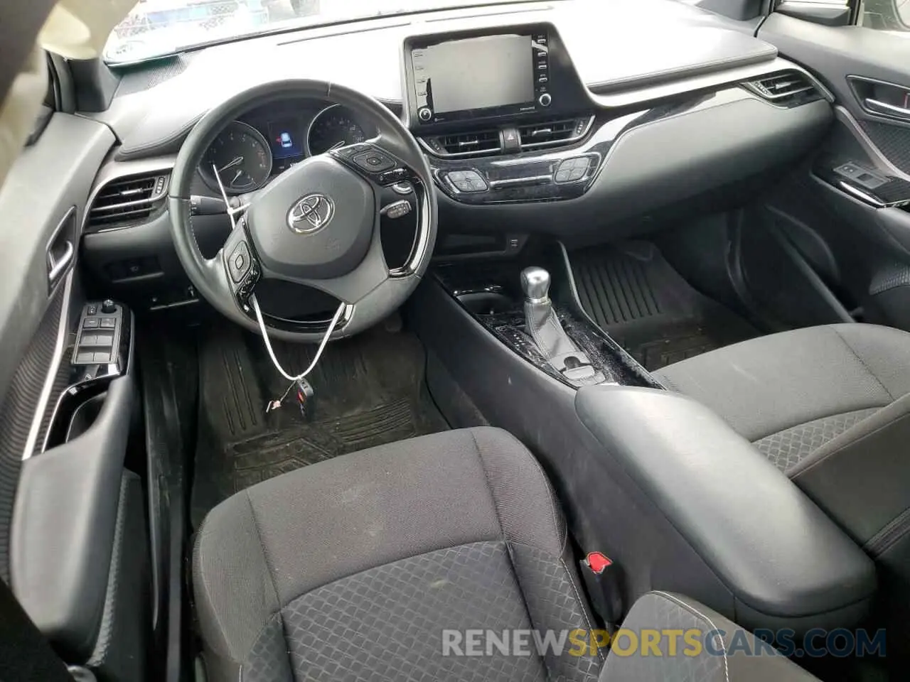 8 fotografías del automóvil dañado JTNKHMBX7M1128976 TOYOTA C-HR 2021