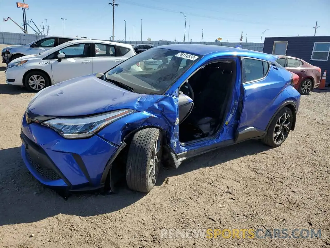 1 fotografías del automóvil dañado JTNKHMBX8M1108235 TOYOTA C-HR 2021