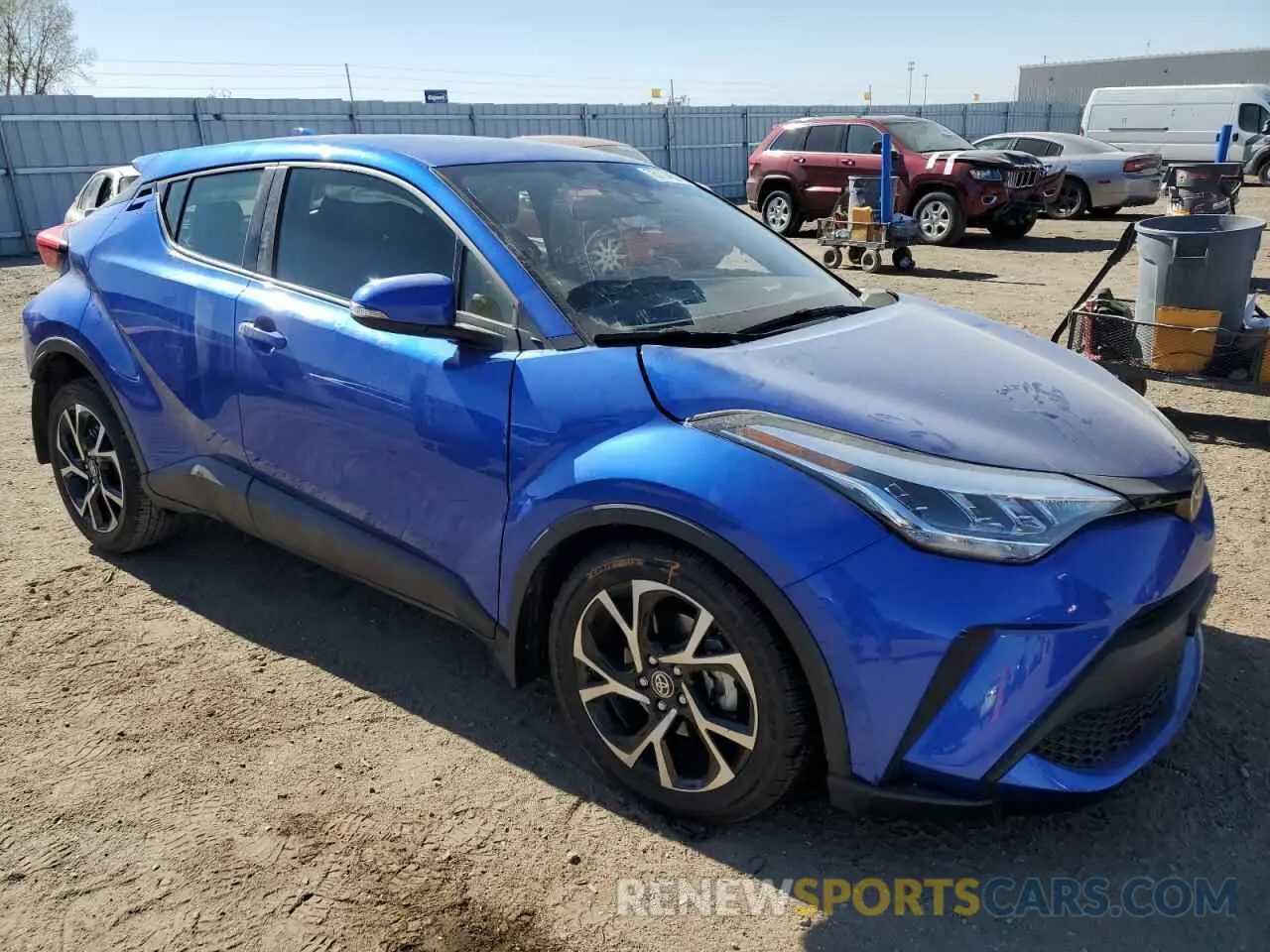 4 fotografías del automóvil dañado JTNKHMBX8M1108235 TOYOTA C-HR 2021
