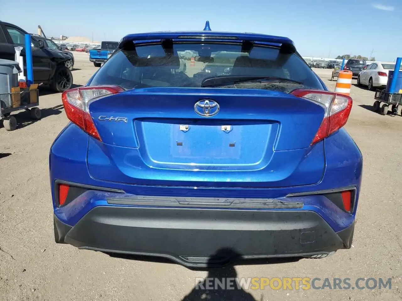 6 fotografías del automóvil dañado JTNKHMBX8M1108235 TOYOTA C-HR 2021
