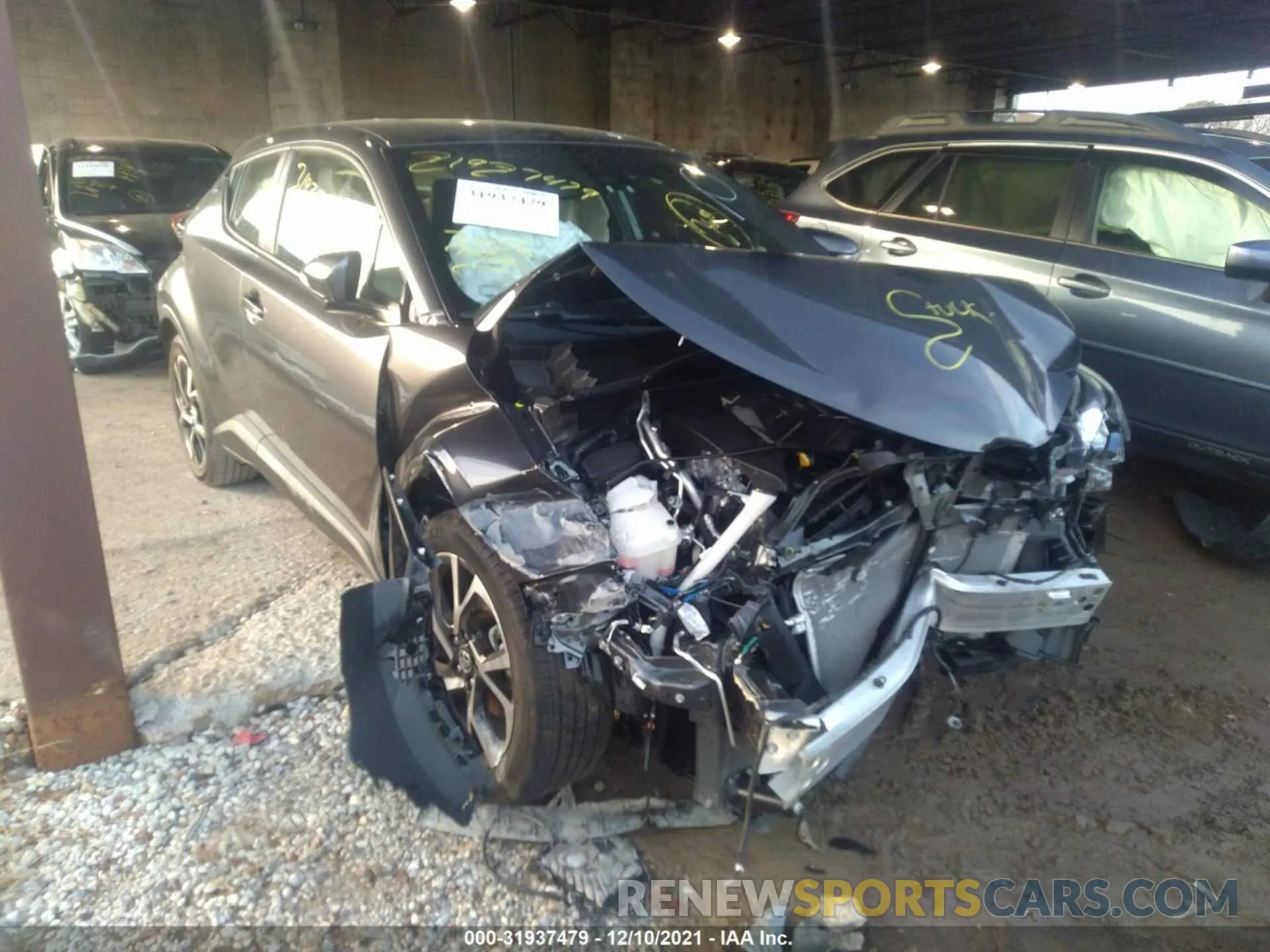 1 fotografías del automóvil dañado JTNKHMBX8M1109286 TOYOTA C-HR 2021