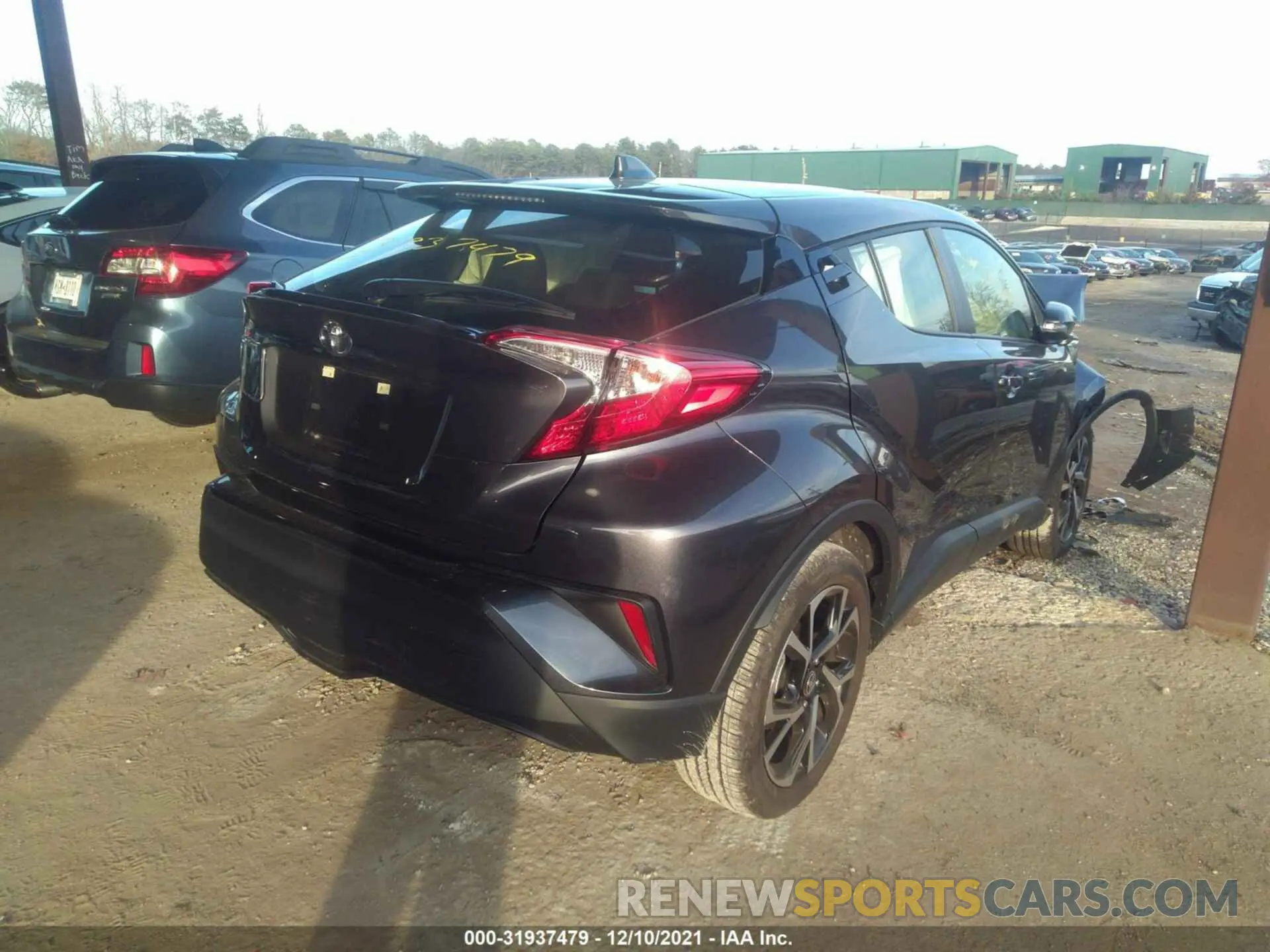 4 fotografías del automóvil dañado JTNKHMBX8M1109286 TOYOTA C-HR 2021