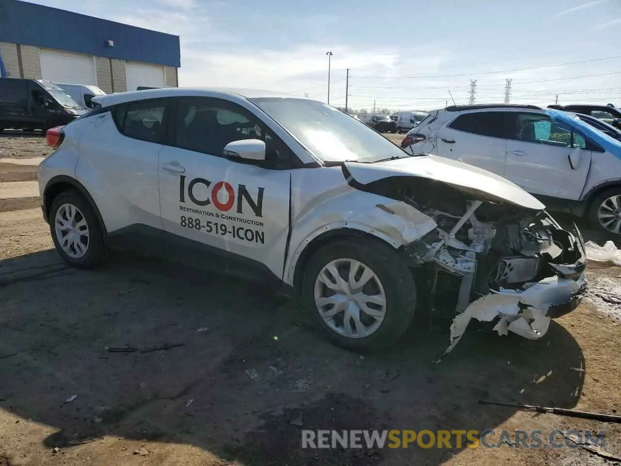 4 fotografías del automóvil dañado JTNKHMBX8M1116108 TOYOTA C-HR 2021