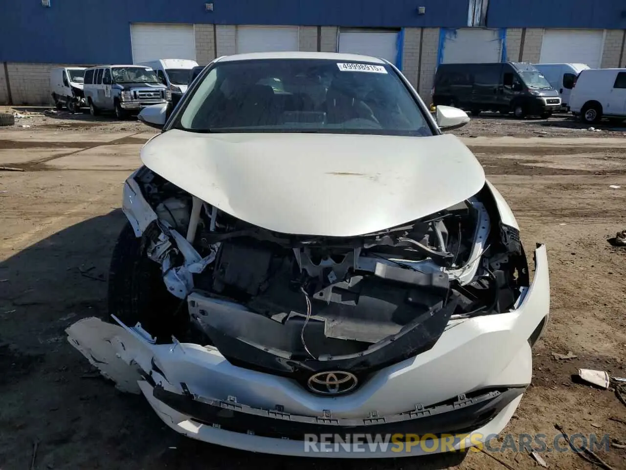 5 fotografías del automóvil dañado JTNKHMBX8M1116108 TOYOTA C-HR 2021