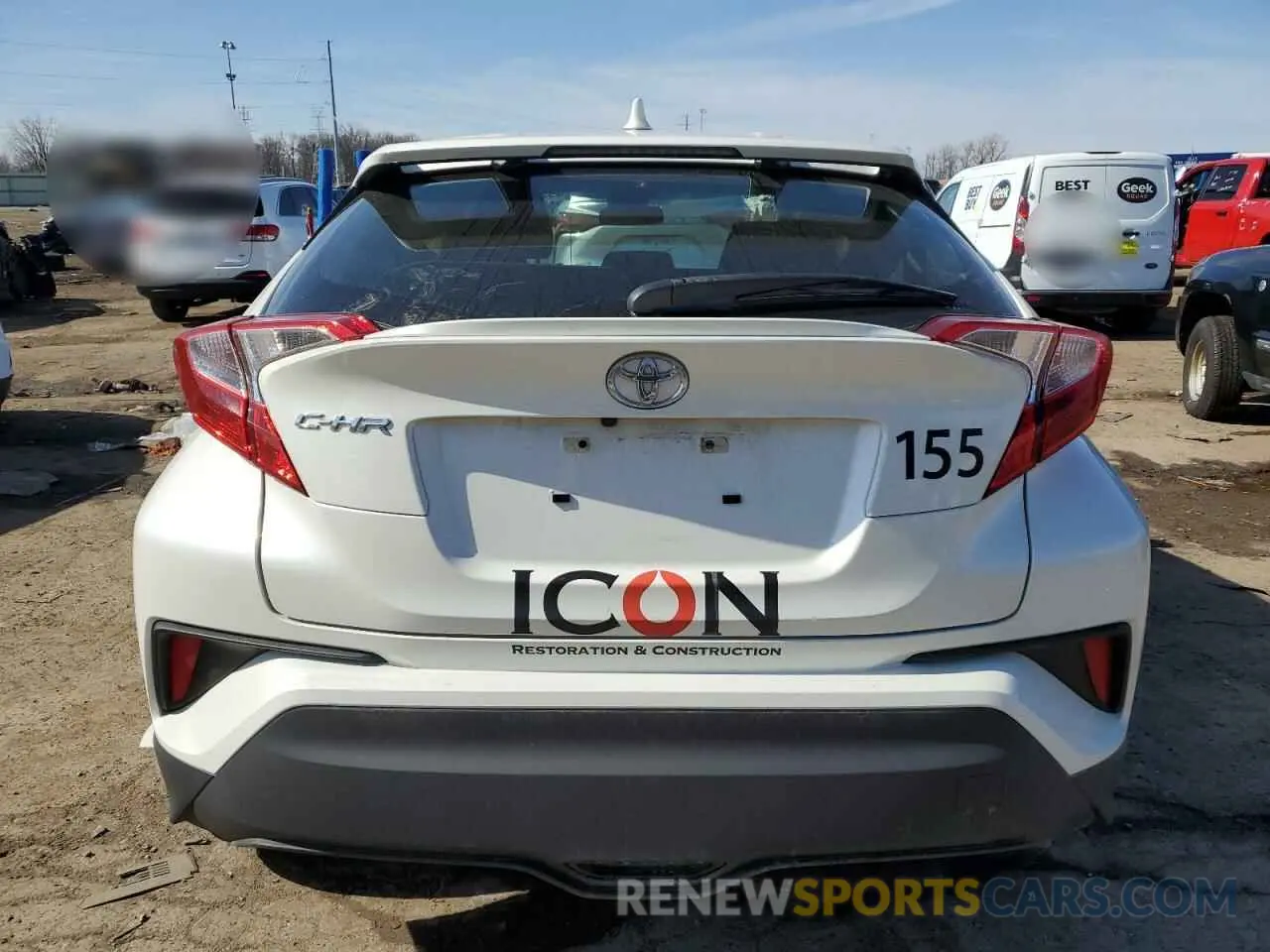 6 fotografías del automóvil dañado JTNKHMBX8M1116108 TOYOTA C-HR 2021