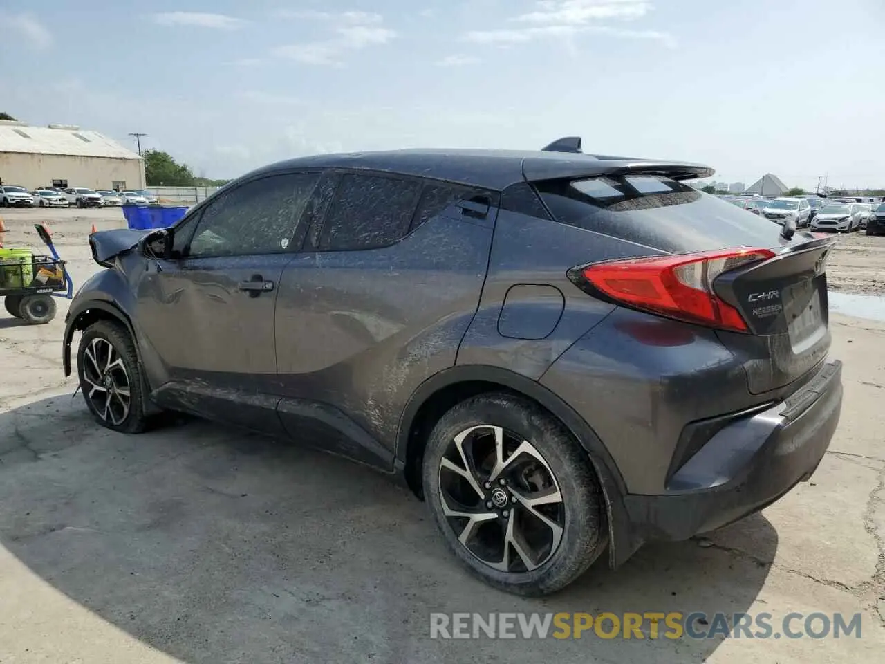 2 fotografías del automóvil dañado JTNKHMBX9M1117784 TOYOTA C-HR 2021